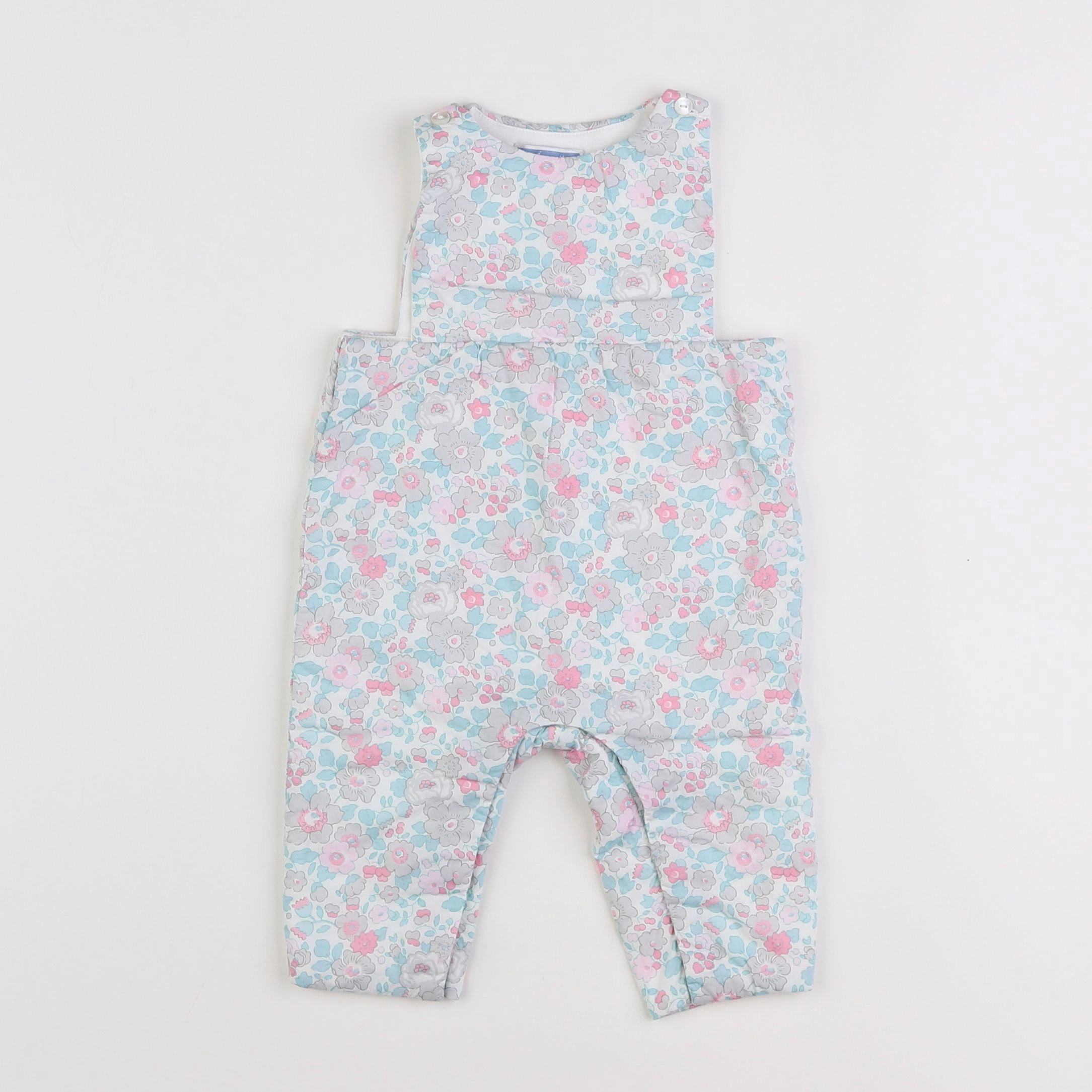 Jacadi - combinaison liberty rose, bleu - 6 mois