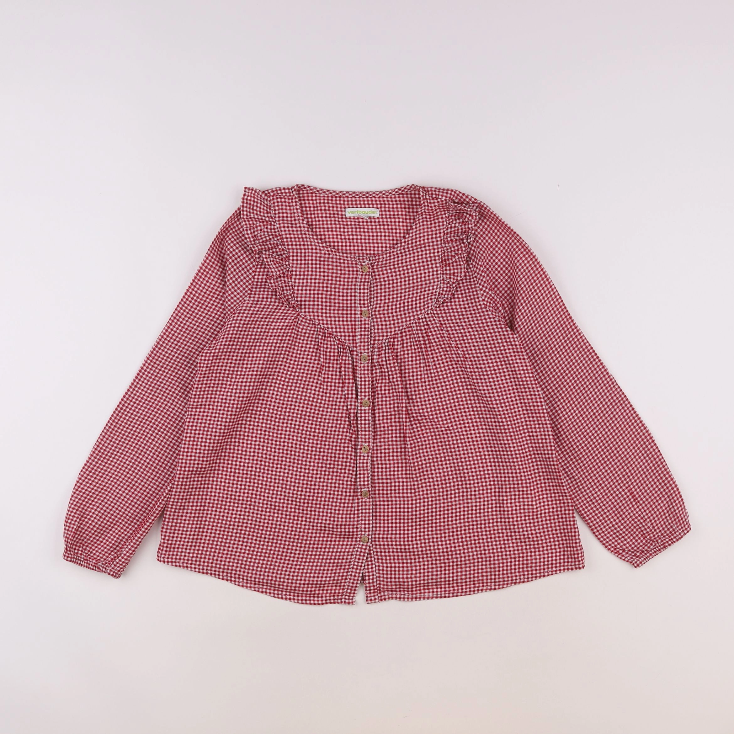 Vertbaudet - blouse rouge - 10 ans