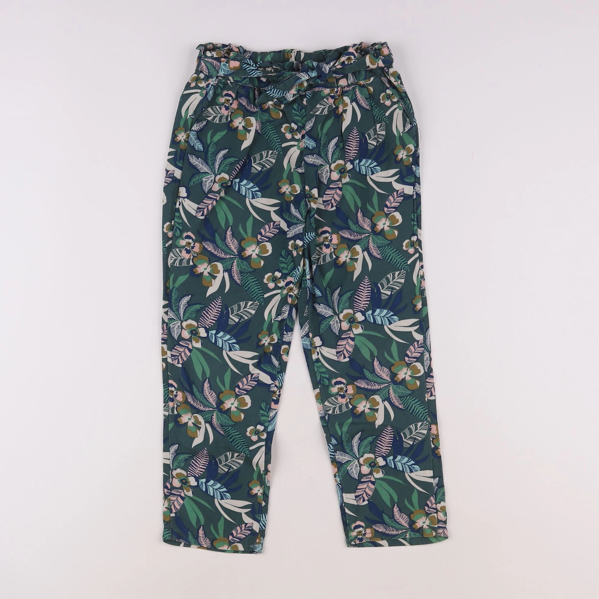 Vertbaudet - pantalon vert - 6 ans