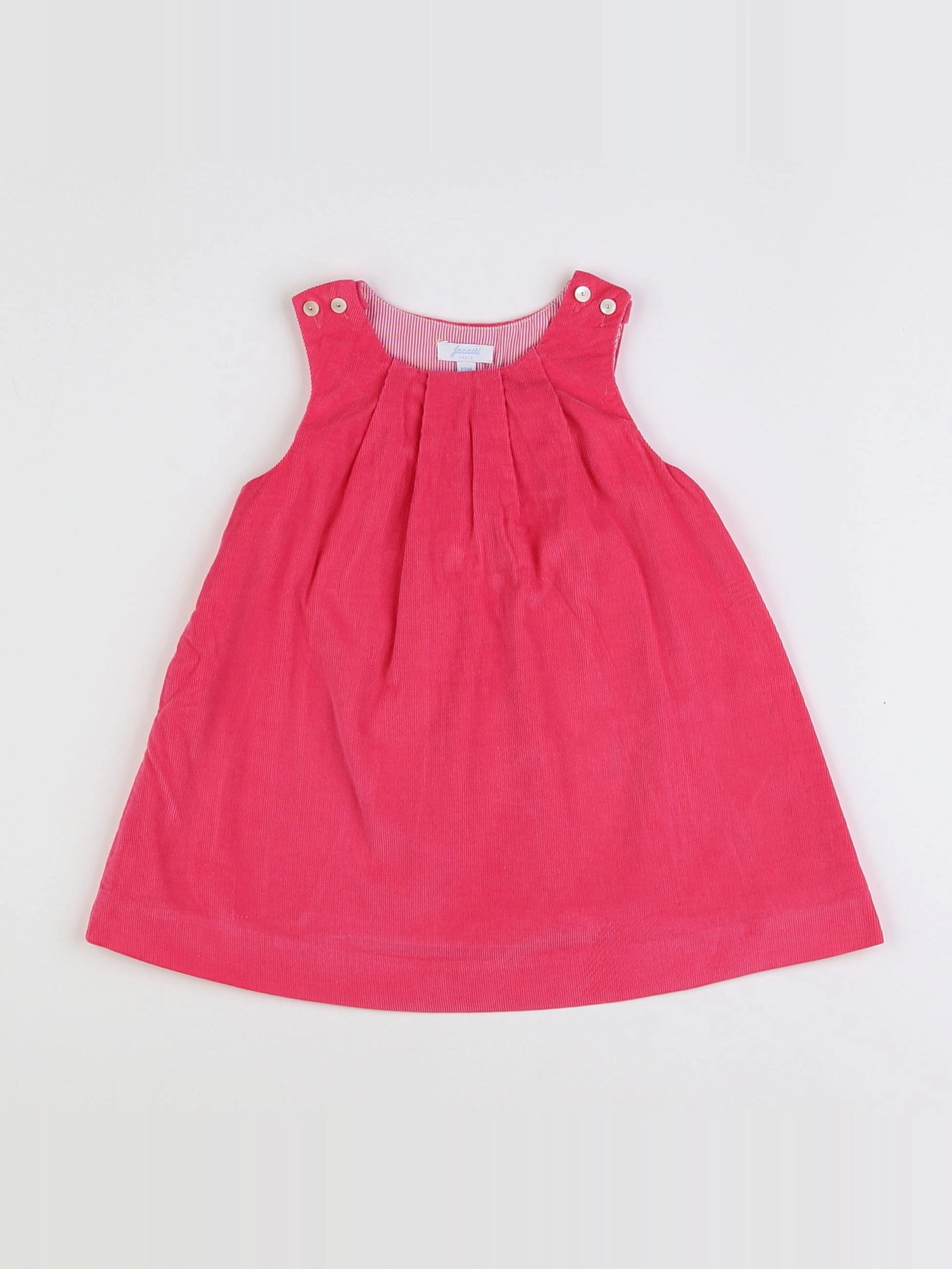 Jacadi - robe rose - 12 mois