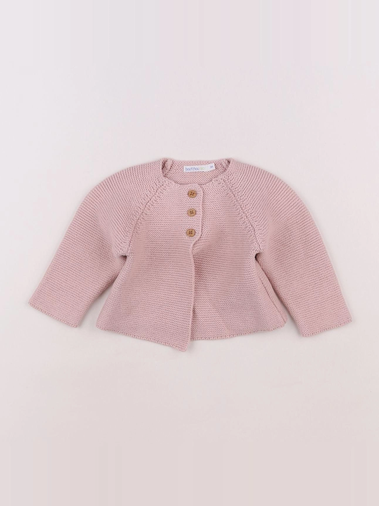 Boutchou - gilet rose - 3 mois