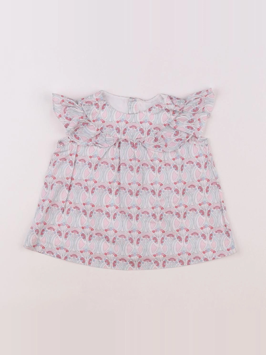 Jacadi - blouse liberty rose - 6 mois