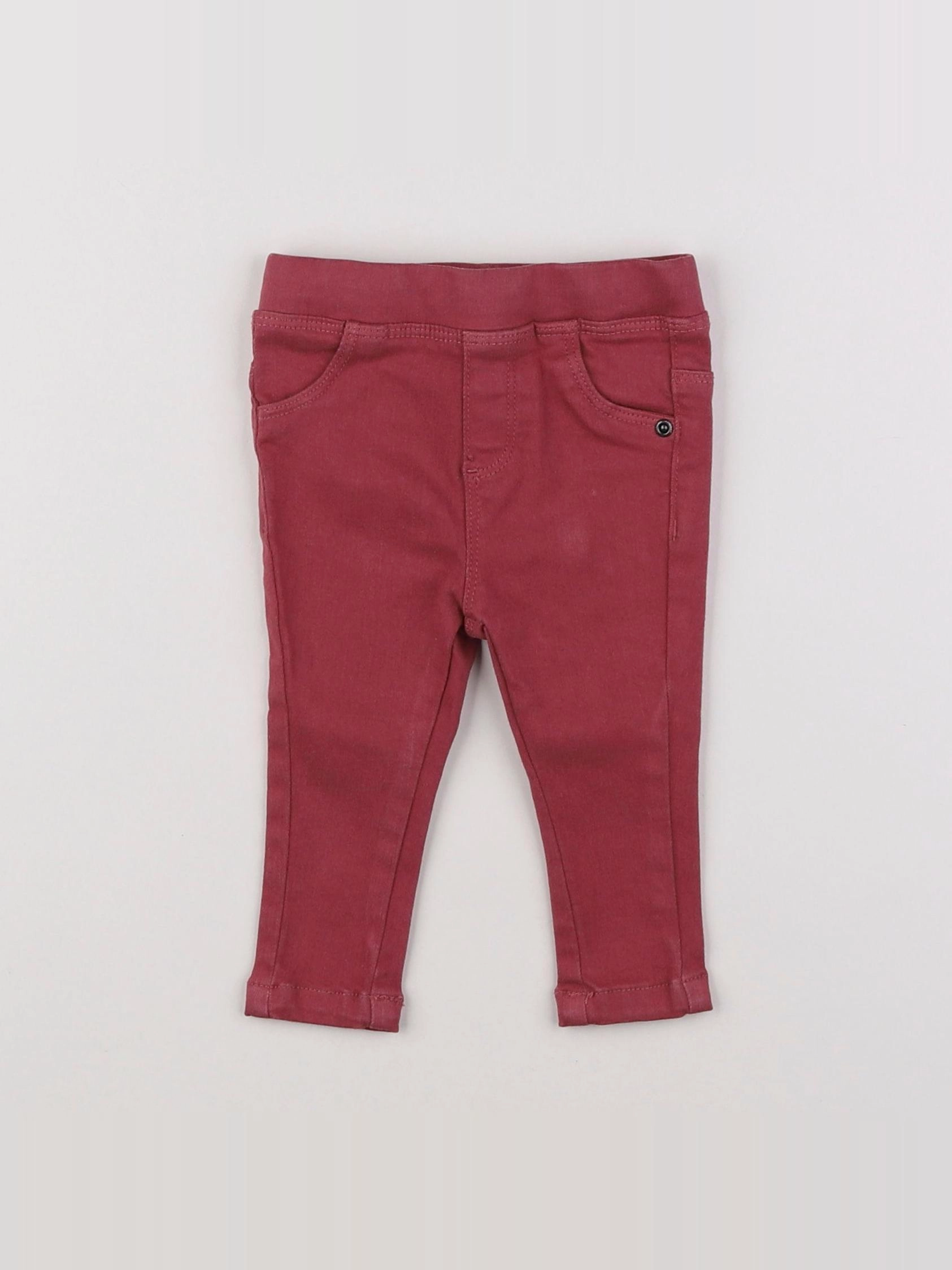 Vertbaudet - jegging rose - 9 mois