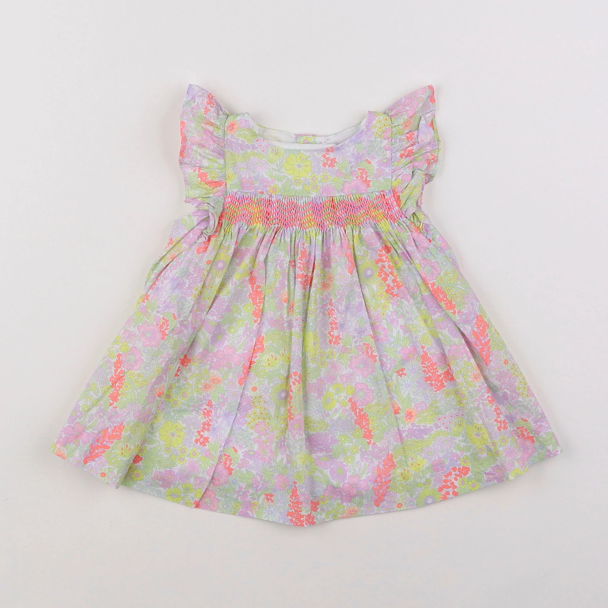 Jacadi - robe liberty multicolore - 6 mois