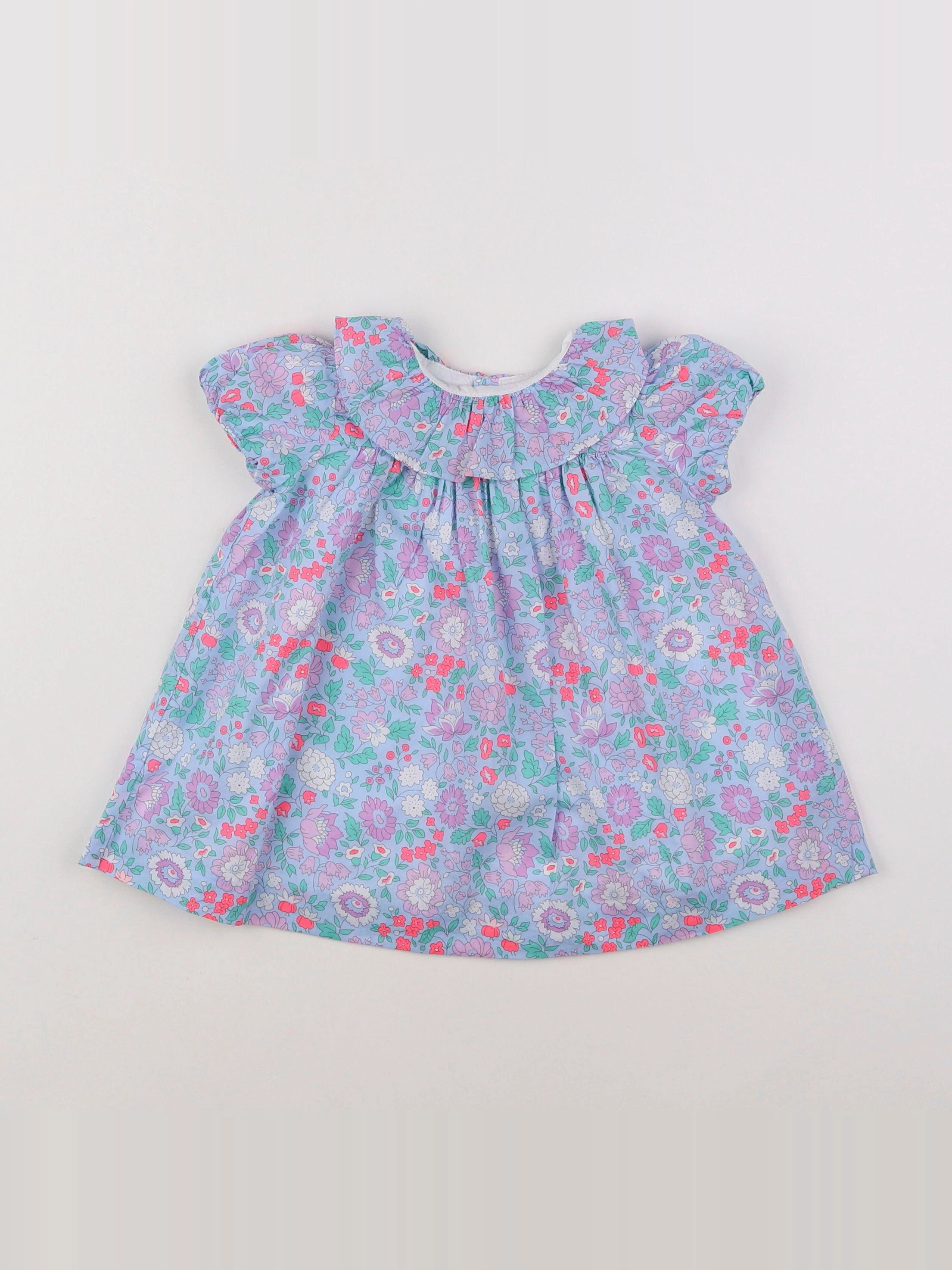 Jacadi - robe liberty multicolore - 6 mois