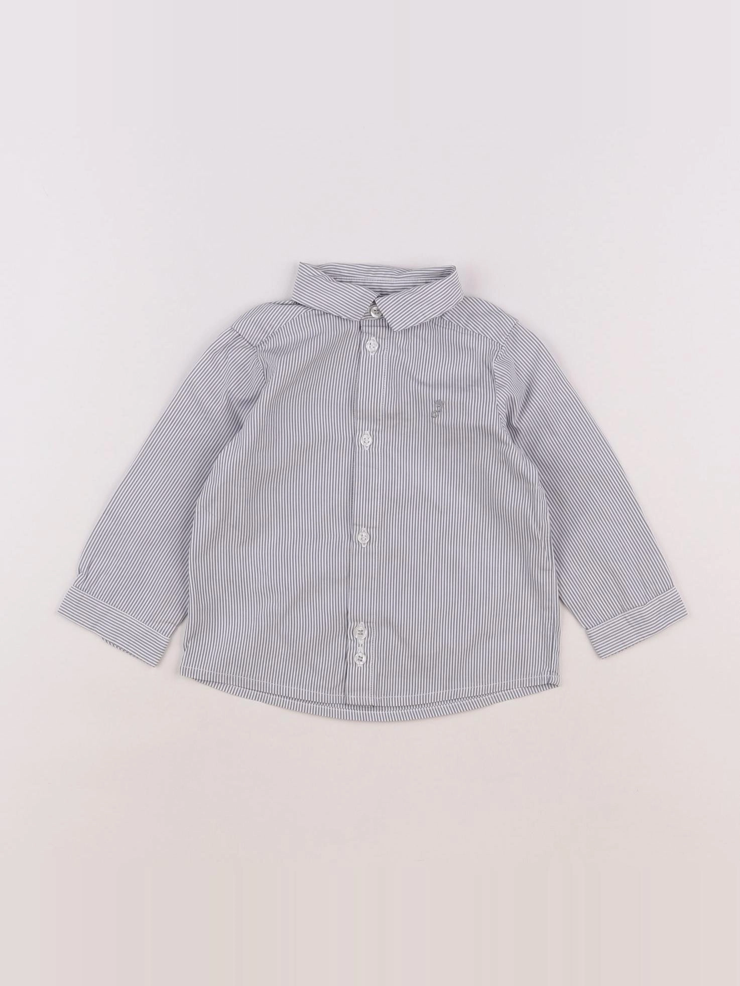 Jacadi - chemise gris - 12 mois