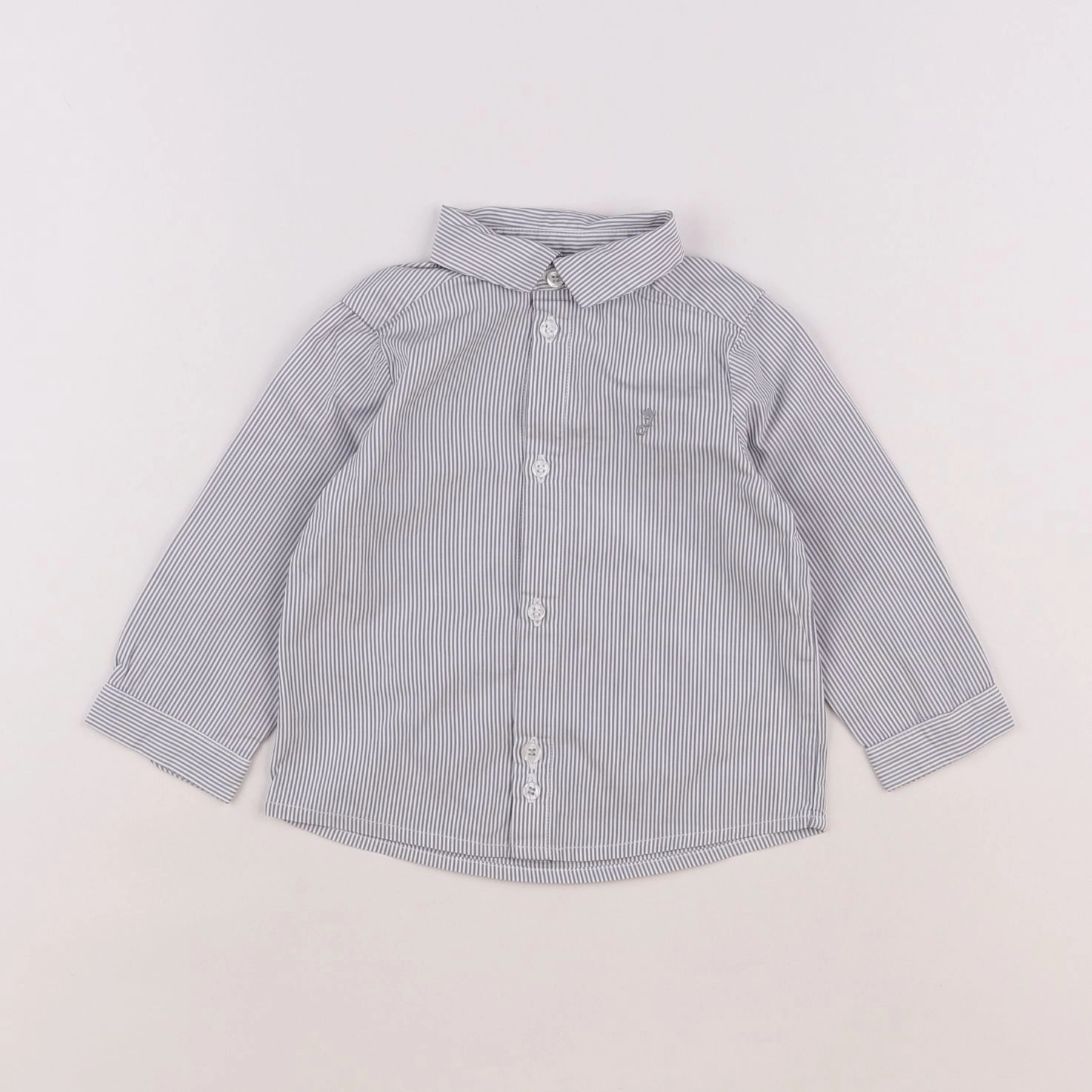 Jacadi - chemise gris - 12 mois