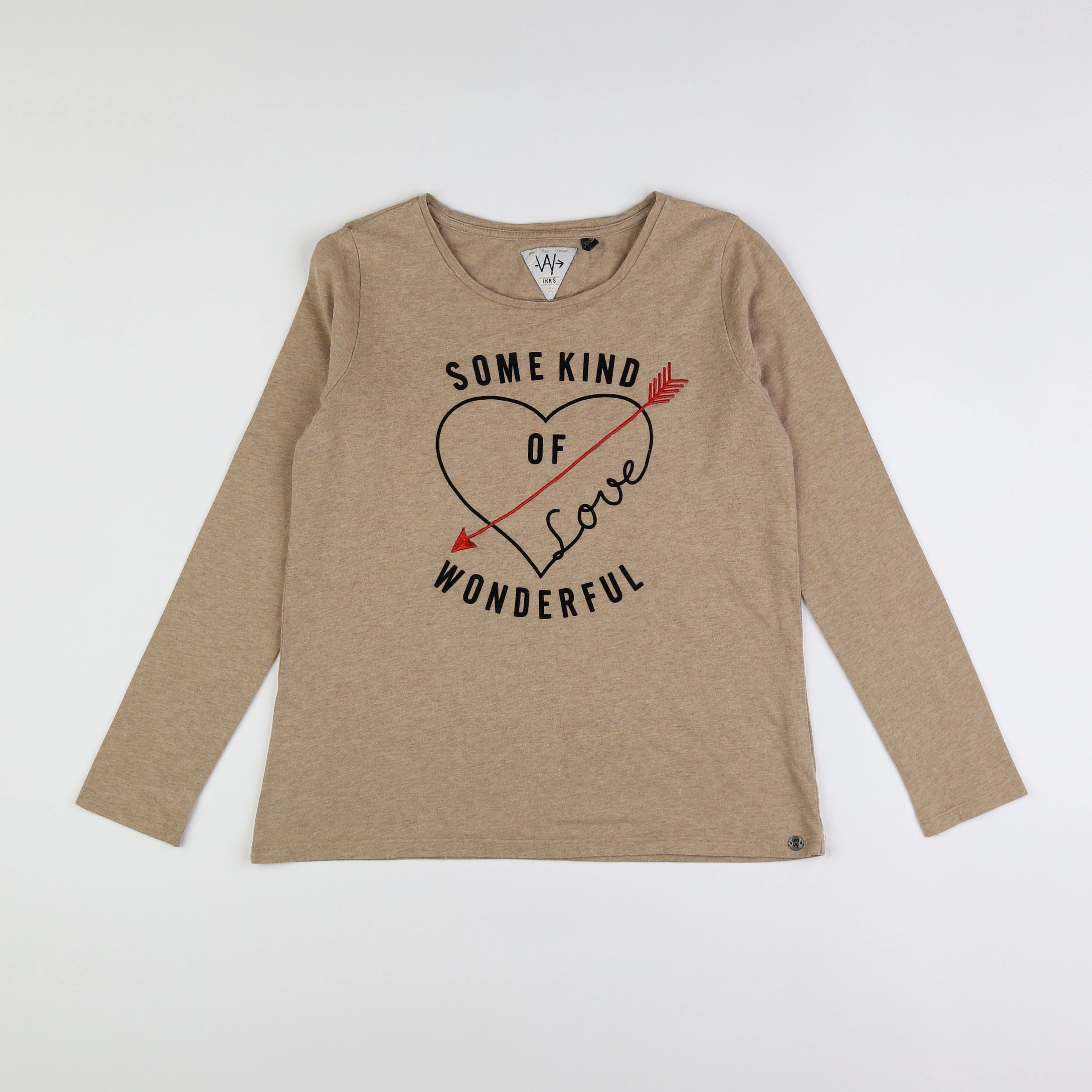 IKKS - tee-shirt marron - 12 ans