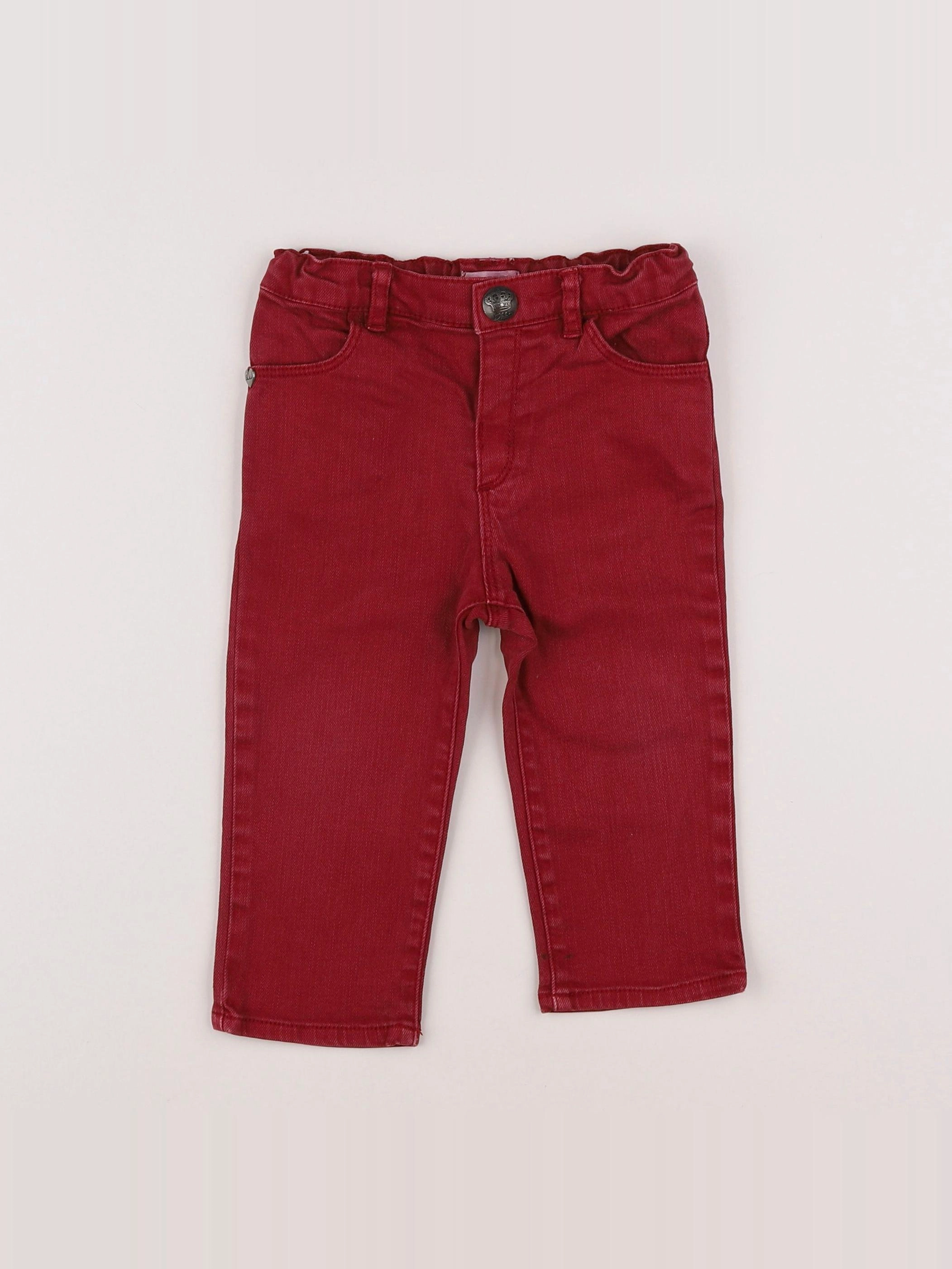 IKKS - pantalon rouge - 12 mois