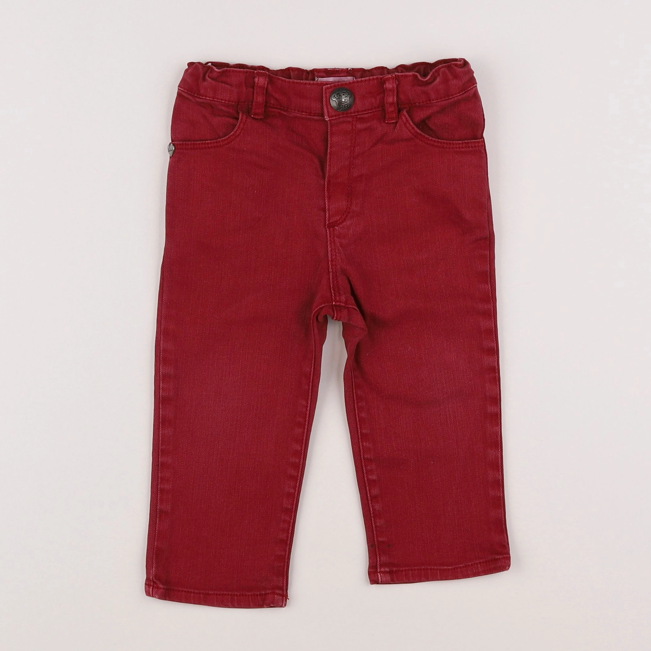 IKKS - pantalon rouge - 12 mois