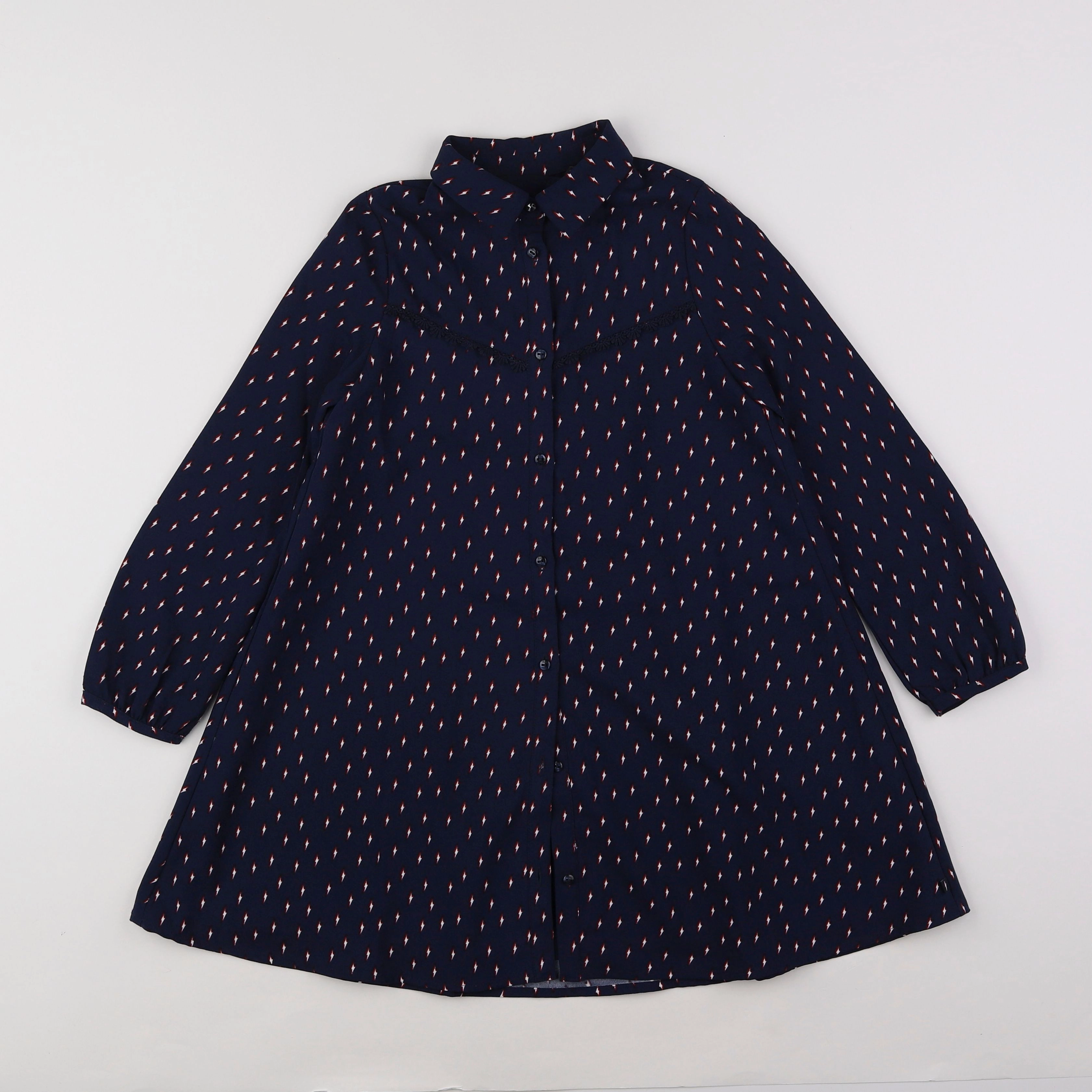 IKKS - robe bleu - 8 ans