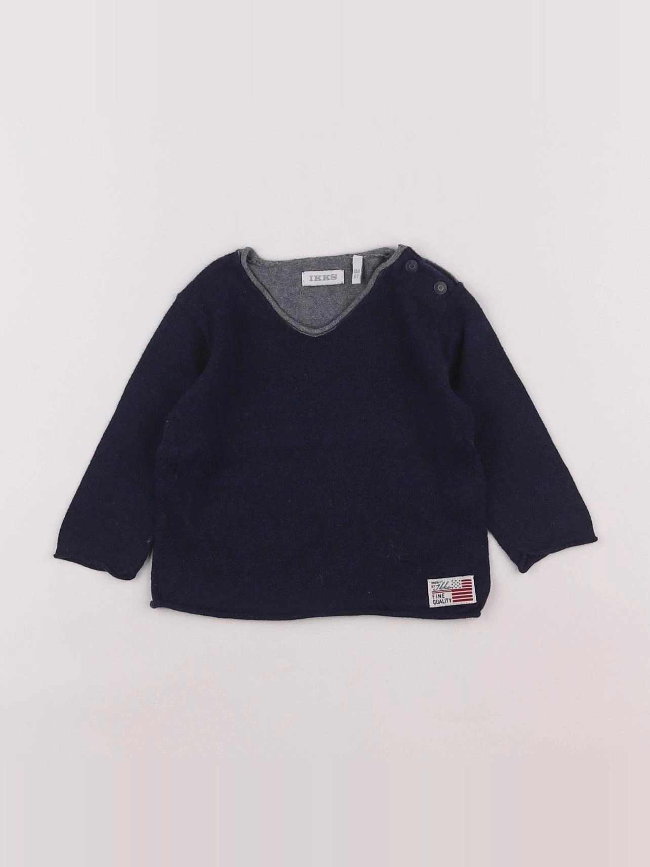 IKKS - pull bleu - 6 mois