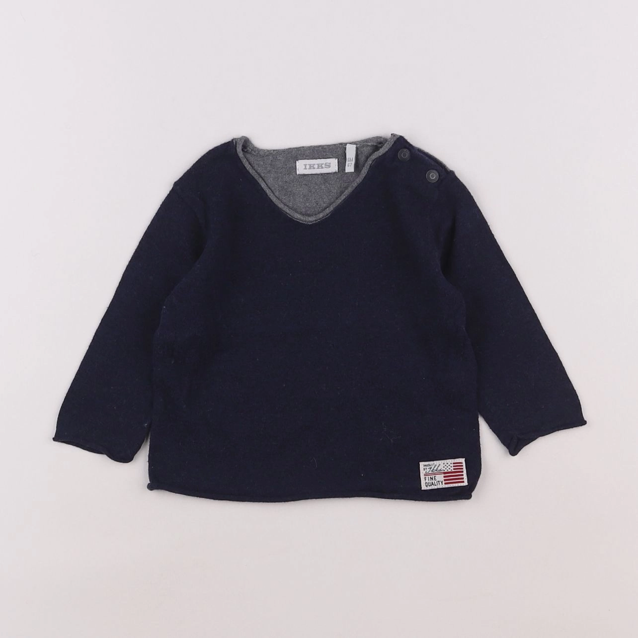 IKKS - pull bleu - 6 mois