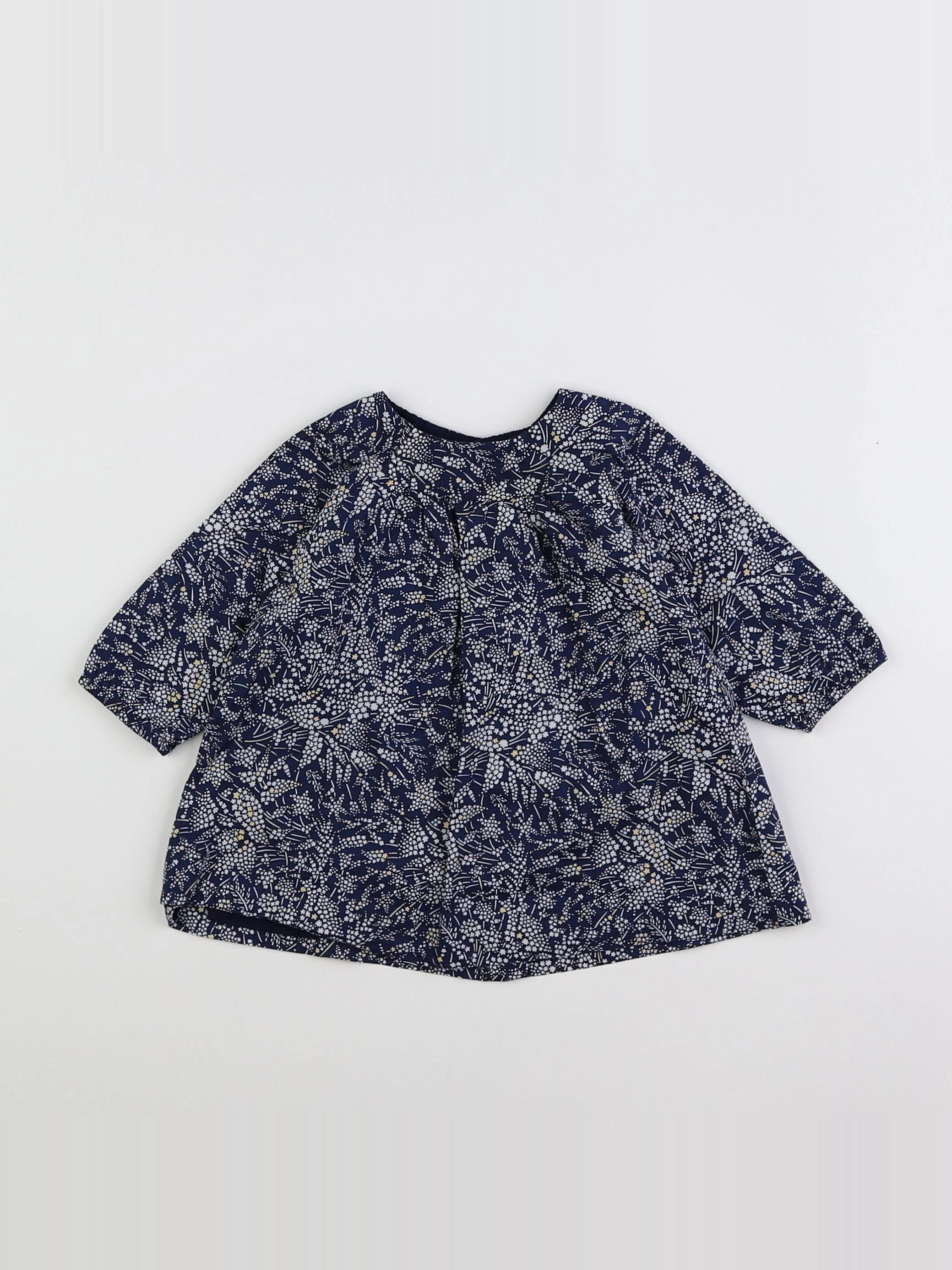 Jacadi - robe liberty bleu - 6 mois