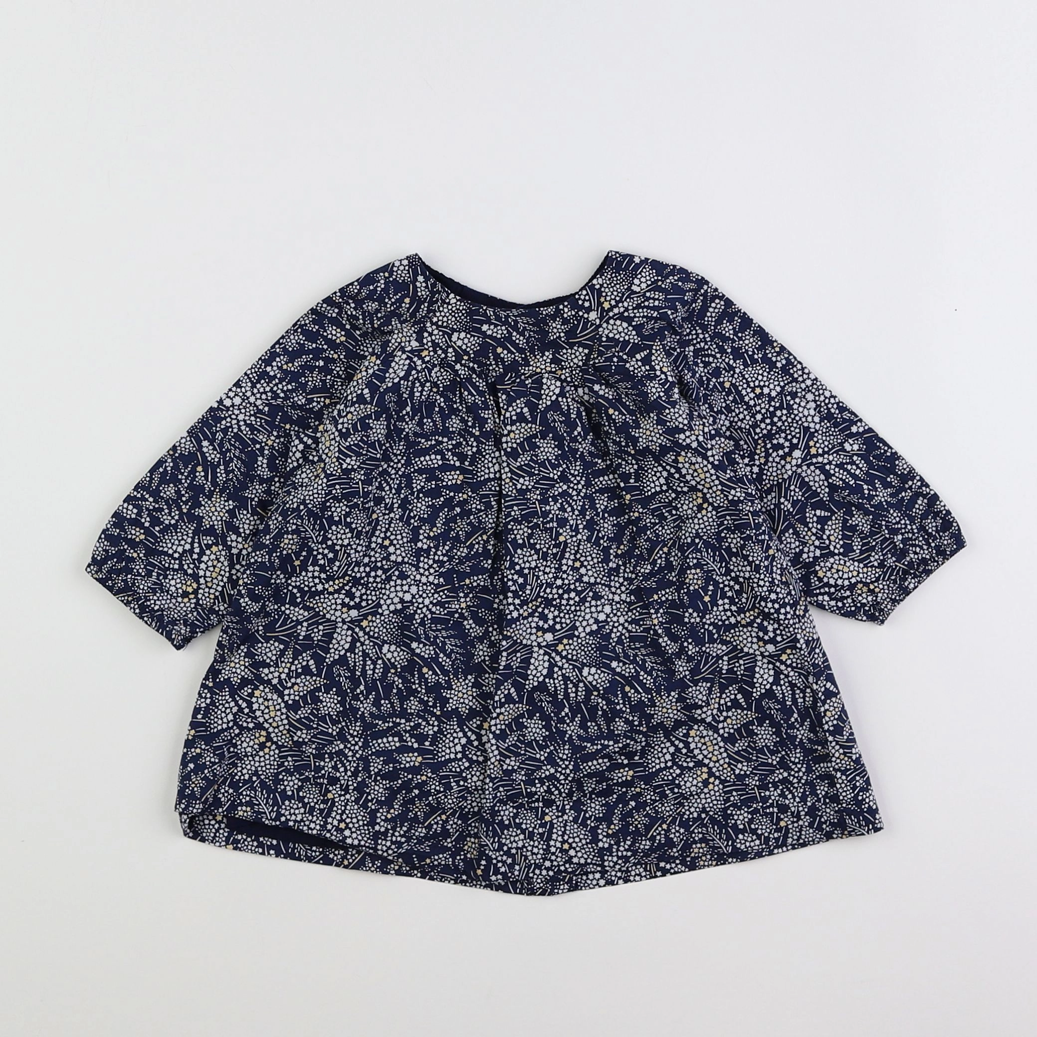 Jacadi - robe liberty bleu - 6 mois