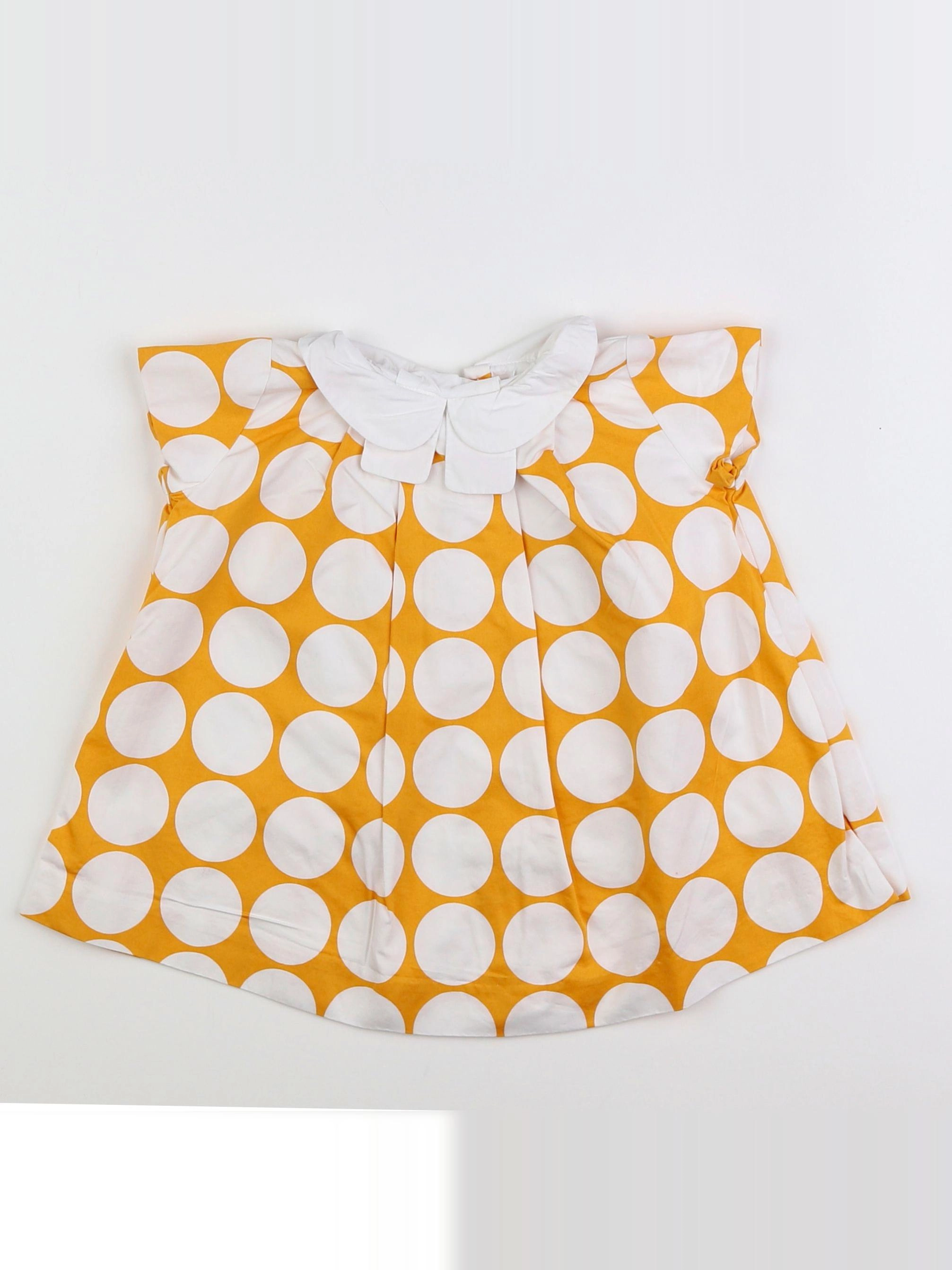 Jacadi - blouse jaune - 12 mois