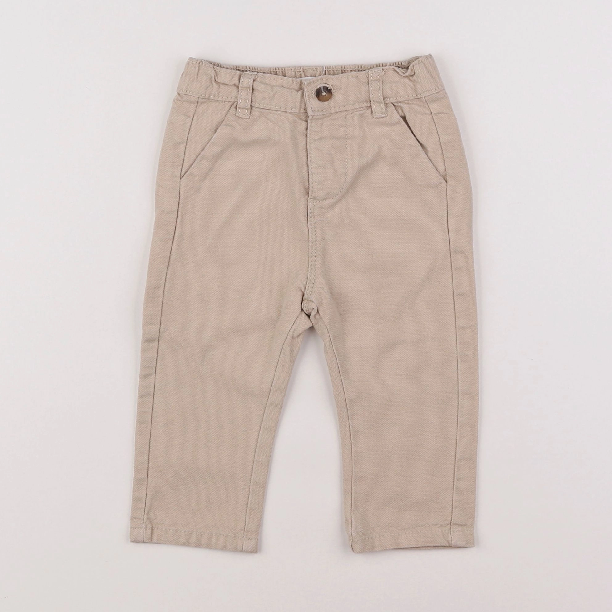 Vertbaudet - jean beige - 12 mois