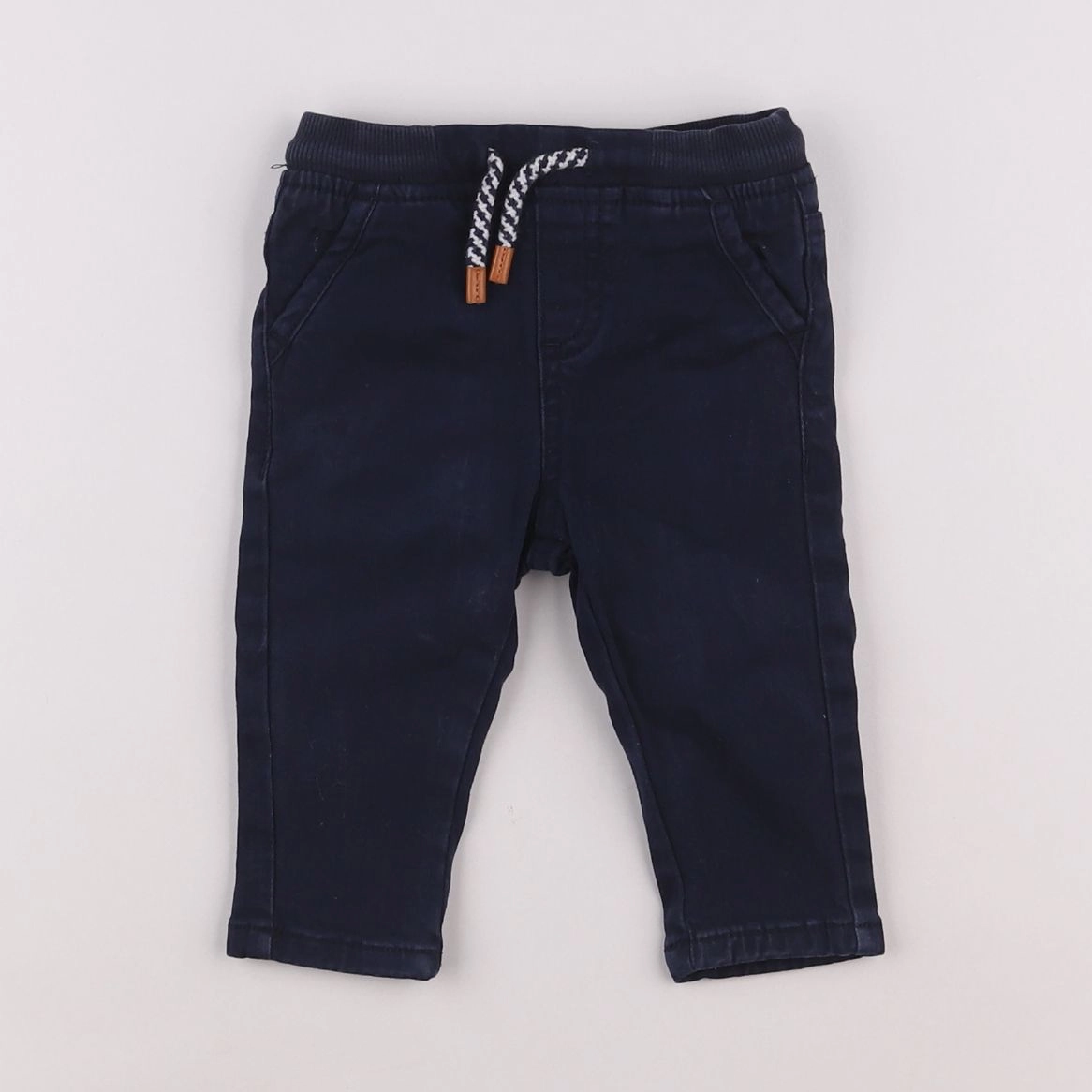 Vertbaudet - pantalon bleu - 6 mois