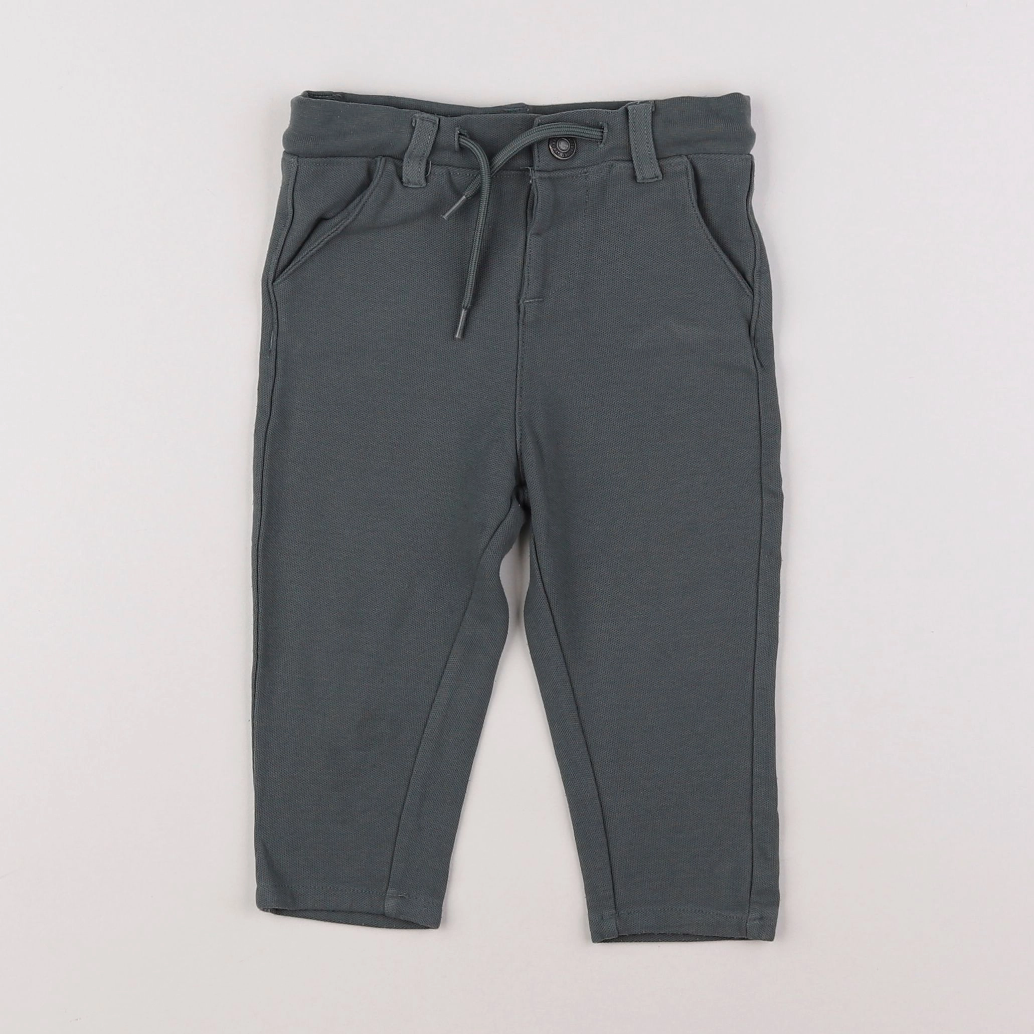 Vertbaudet - pantalon vert - 12 mois