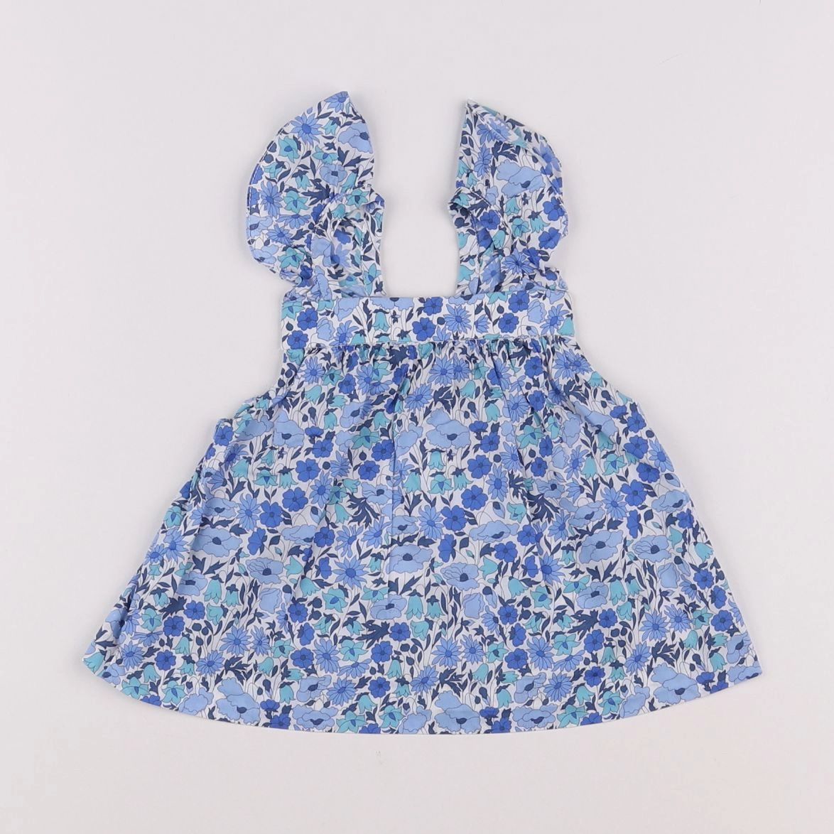 Jacadi - blouse liberty bleu - 12 mois