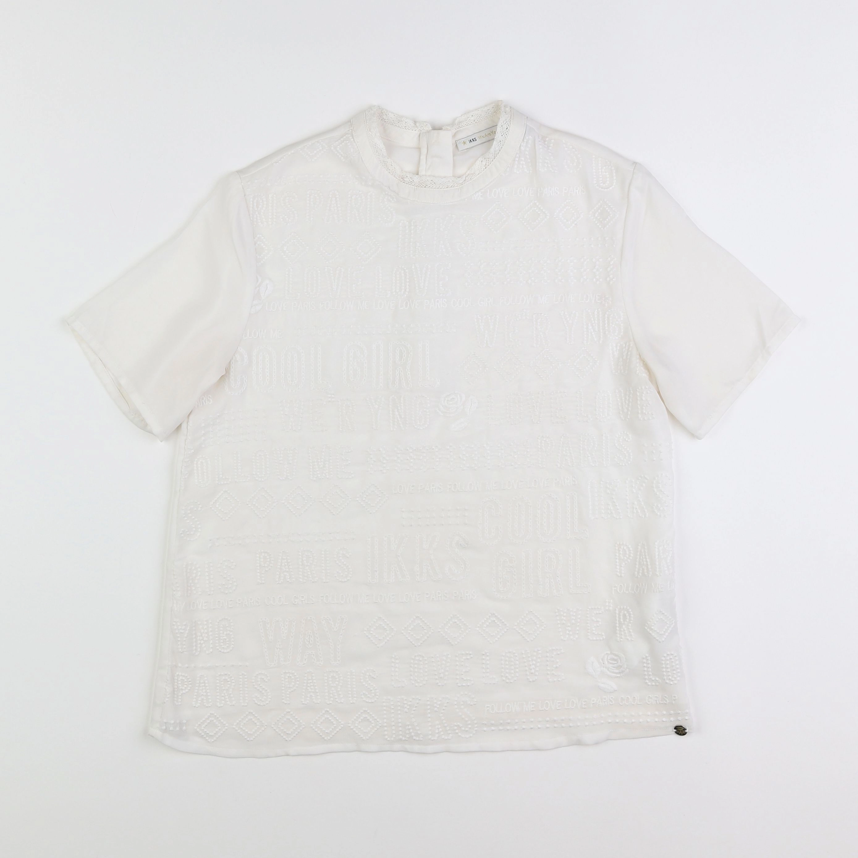 IKKS - tee-shirt blanc - 14 ans