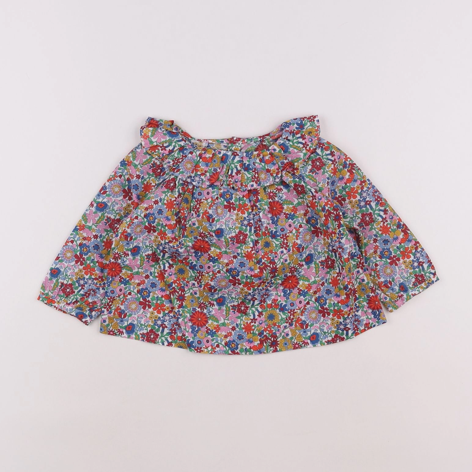 Jacadi - blouse liberty multicolore - 12 mois