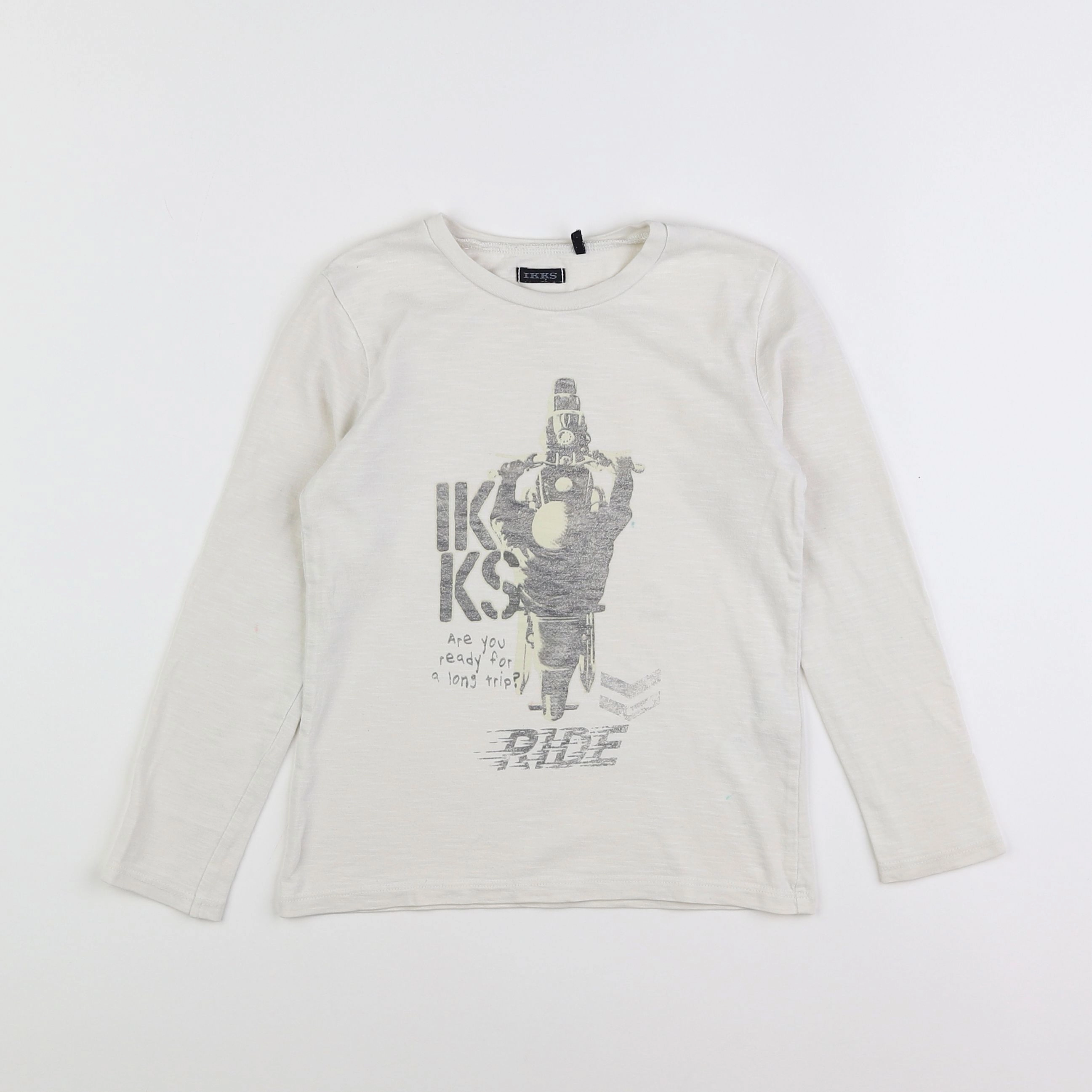 IKKS - tee-shirt blanc - 6 ans