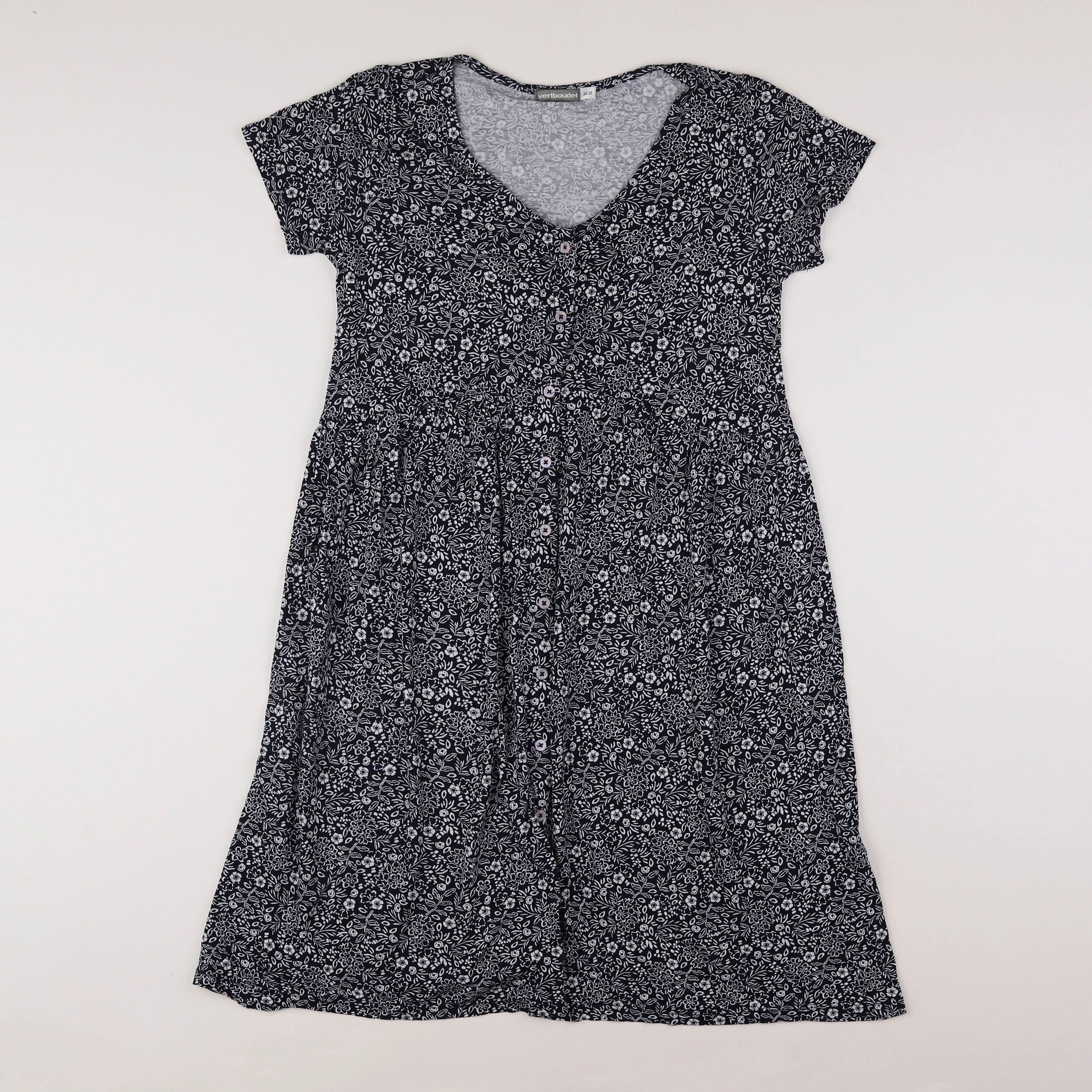 Vertbaudet - robe grossesse blanc, bleu - 34 à 36