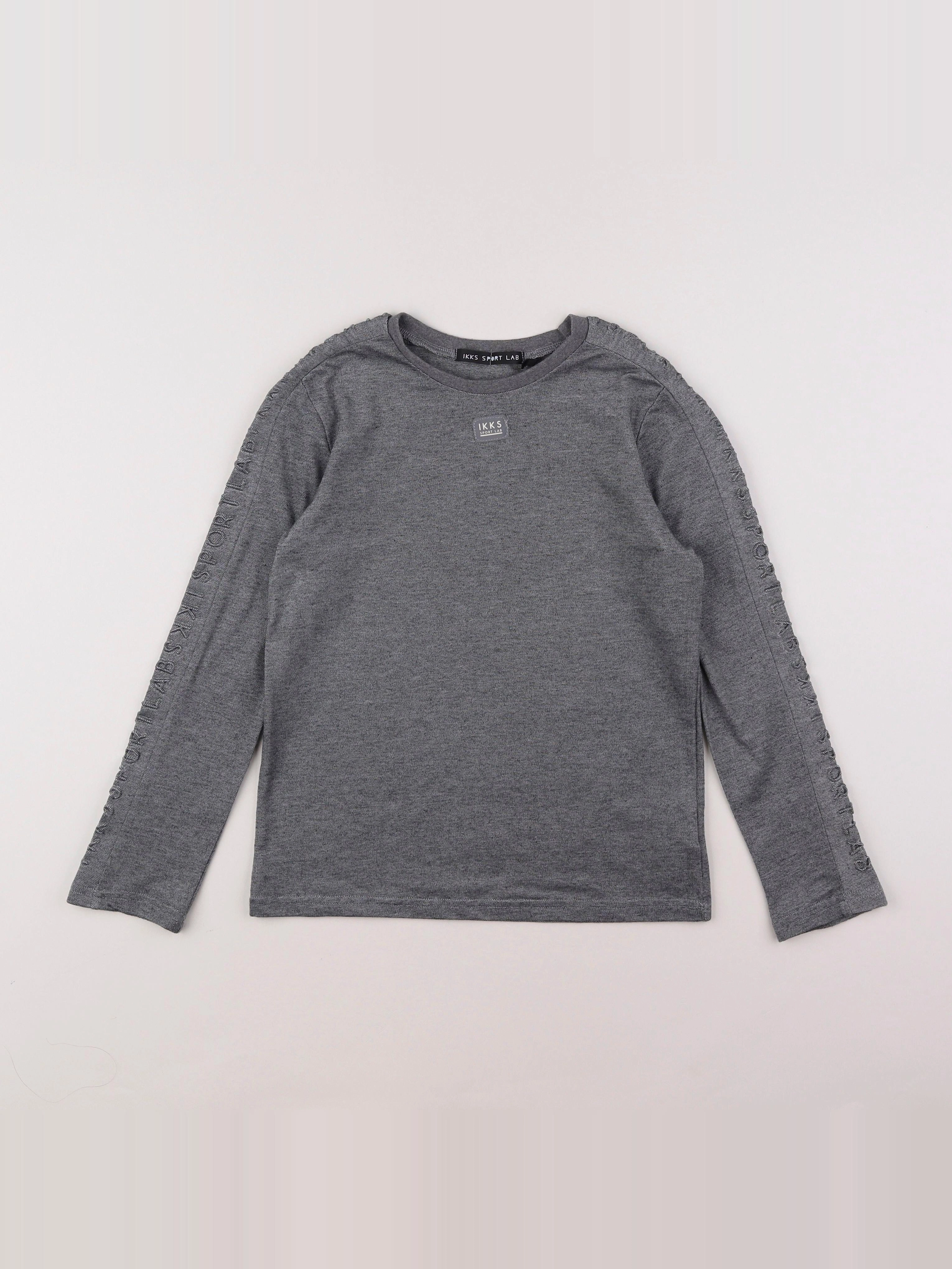 IKKS - tee-shirt gris - 8 ans