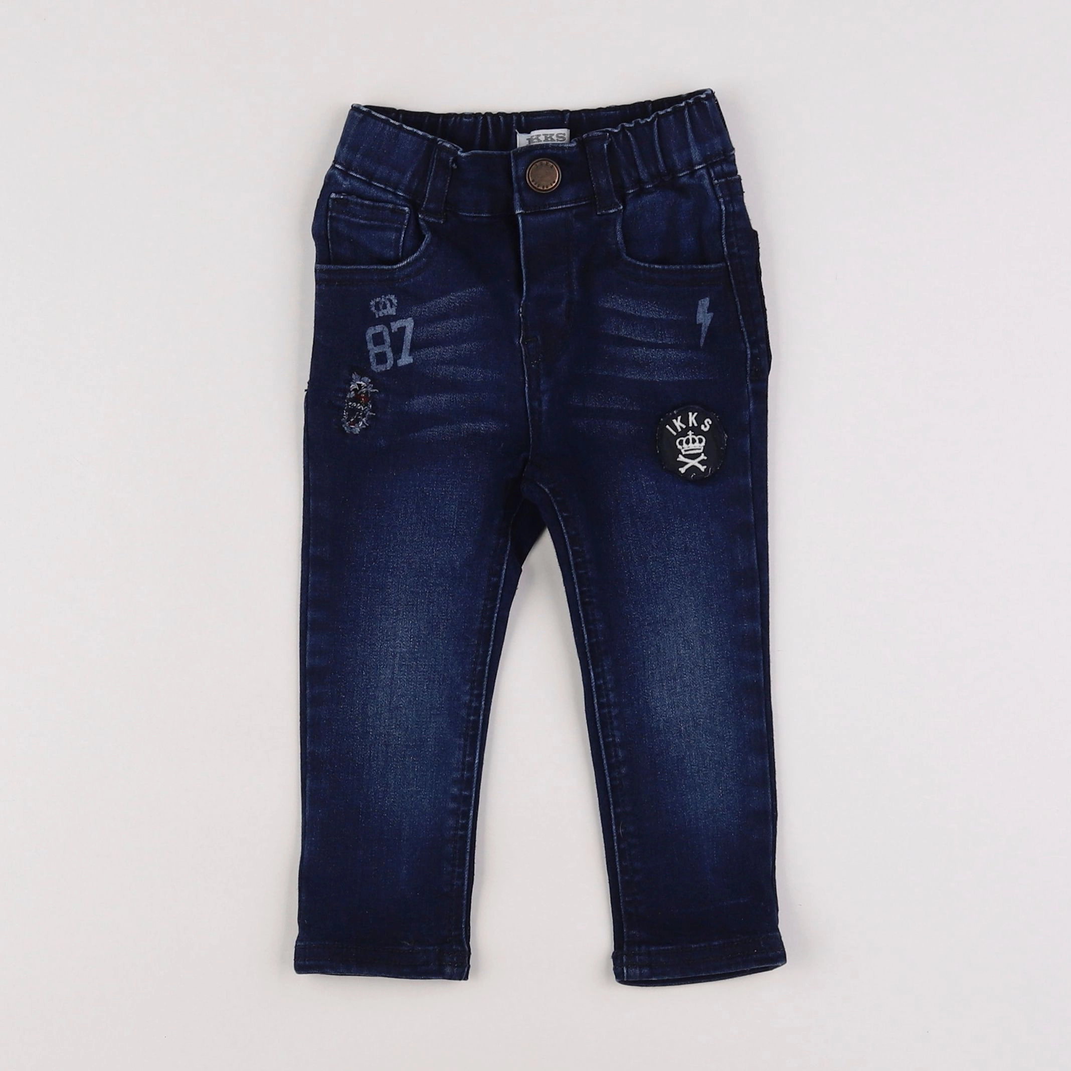 IKKS - jean bleu - 12 mois
