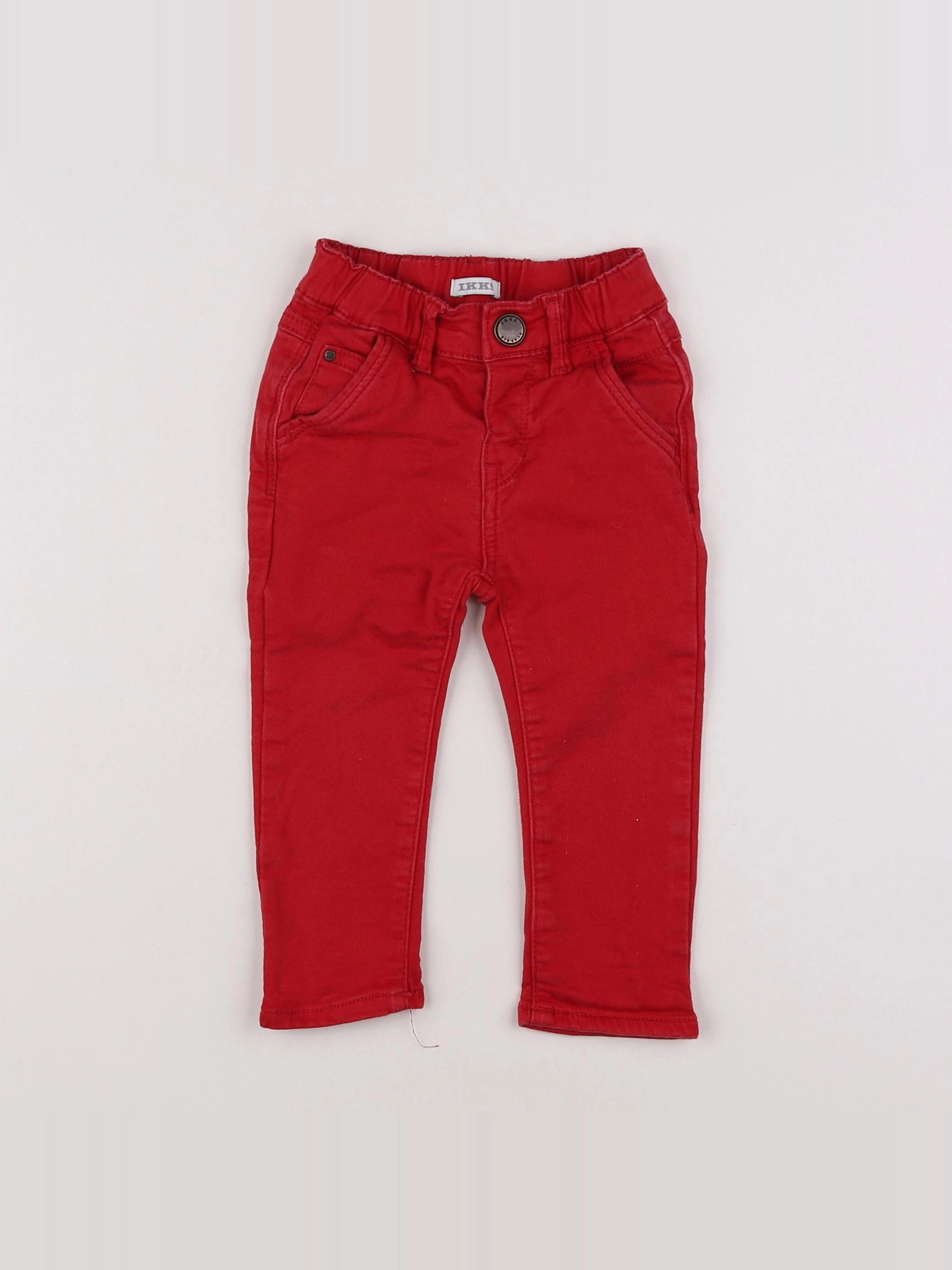 IKKS - pantalon rouge - 18 mois