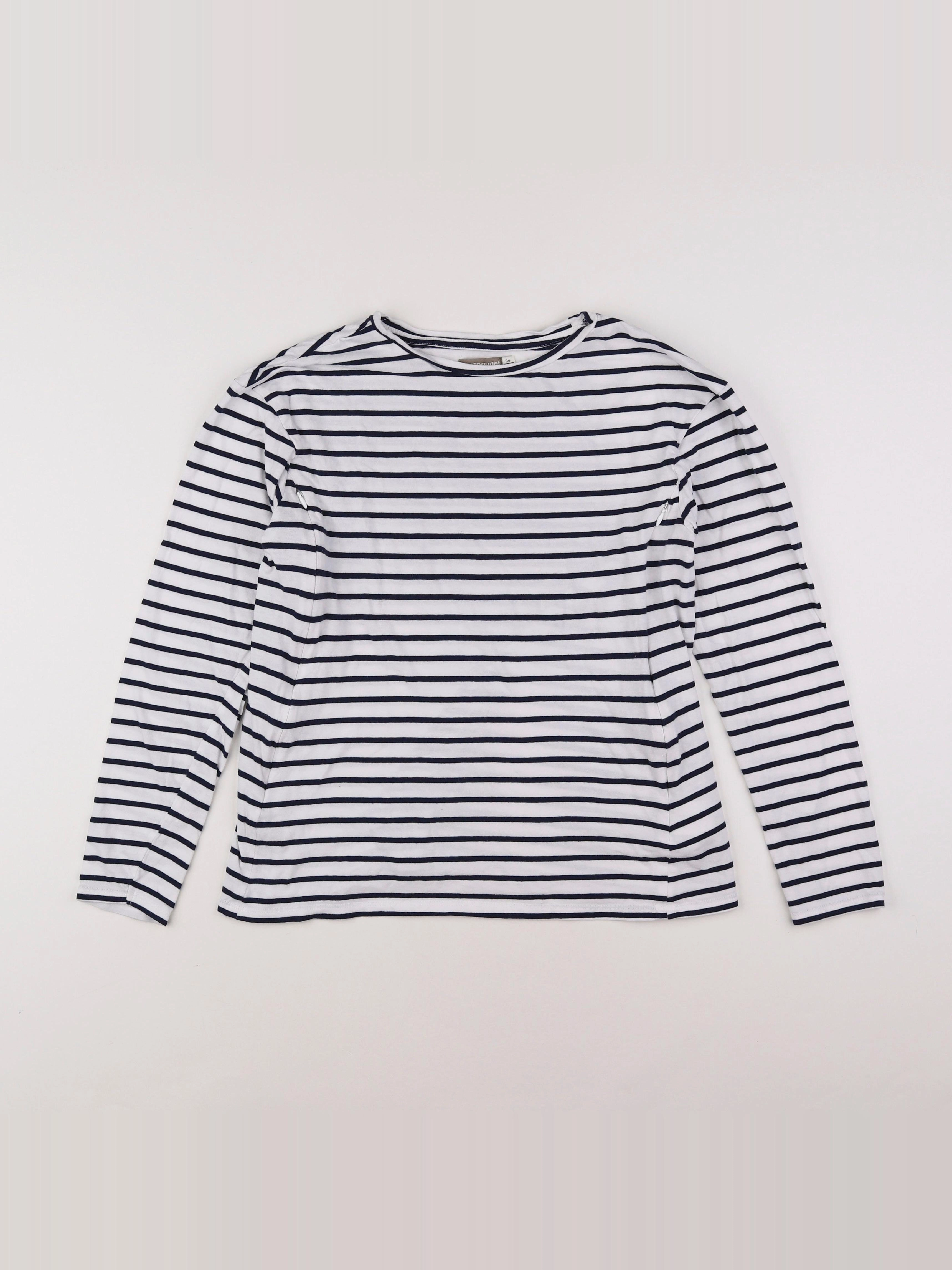 Vertbaudet - tee-shirt grossesse blanc, bleu - 34 à 36