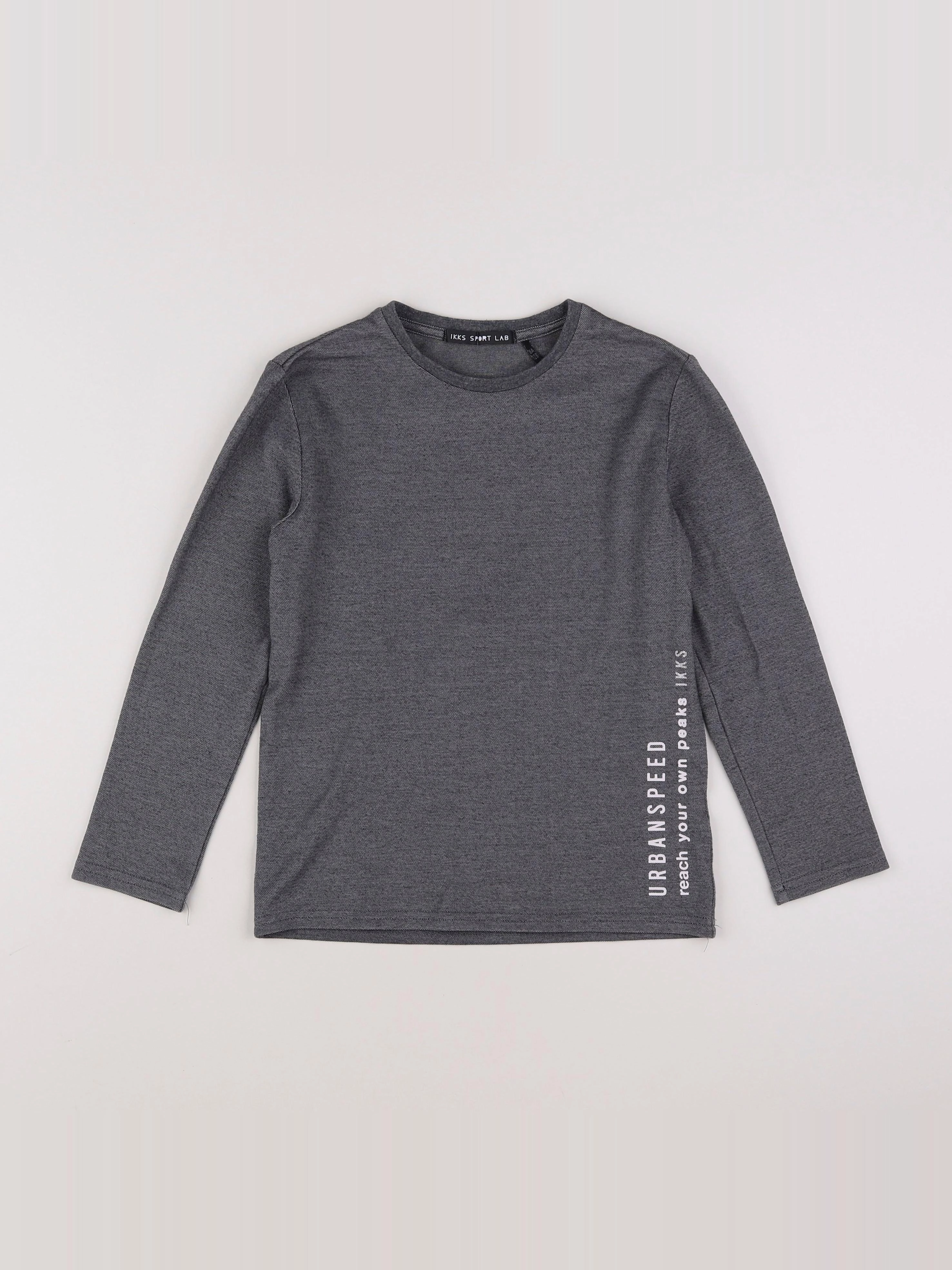 IKKS - tee-shirt gris - 8 ans