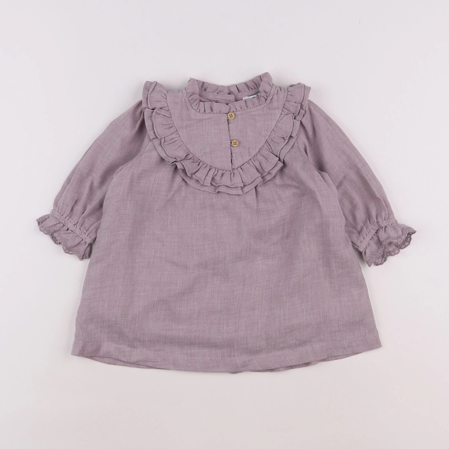 Vertbaudet - robe violet - 6 mois