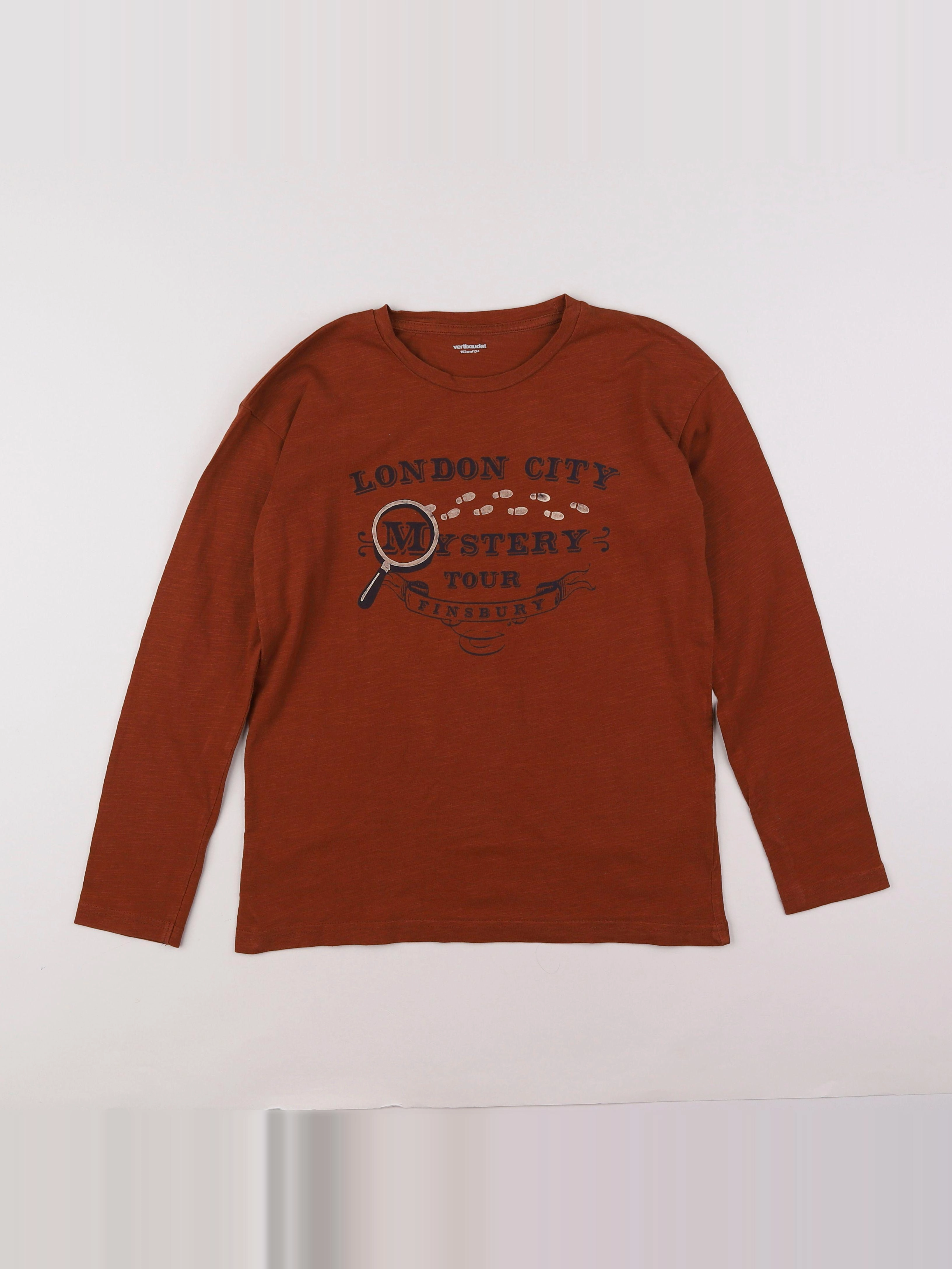 Vertbaudet - tee-shirt orange - 12 ans