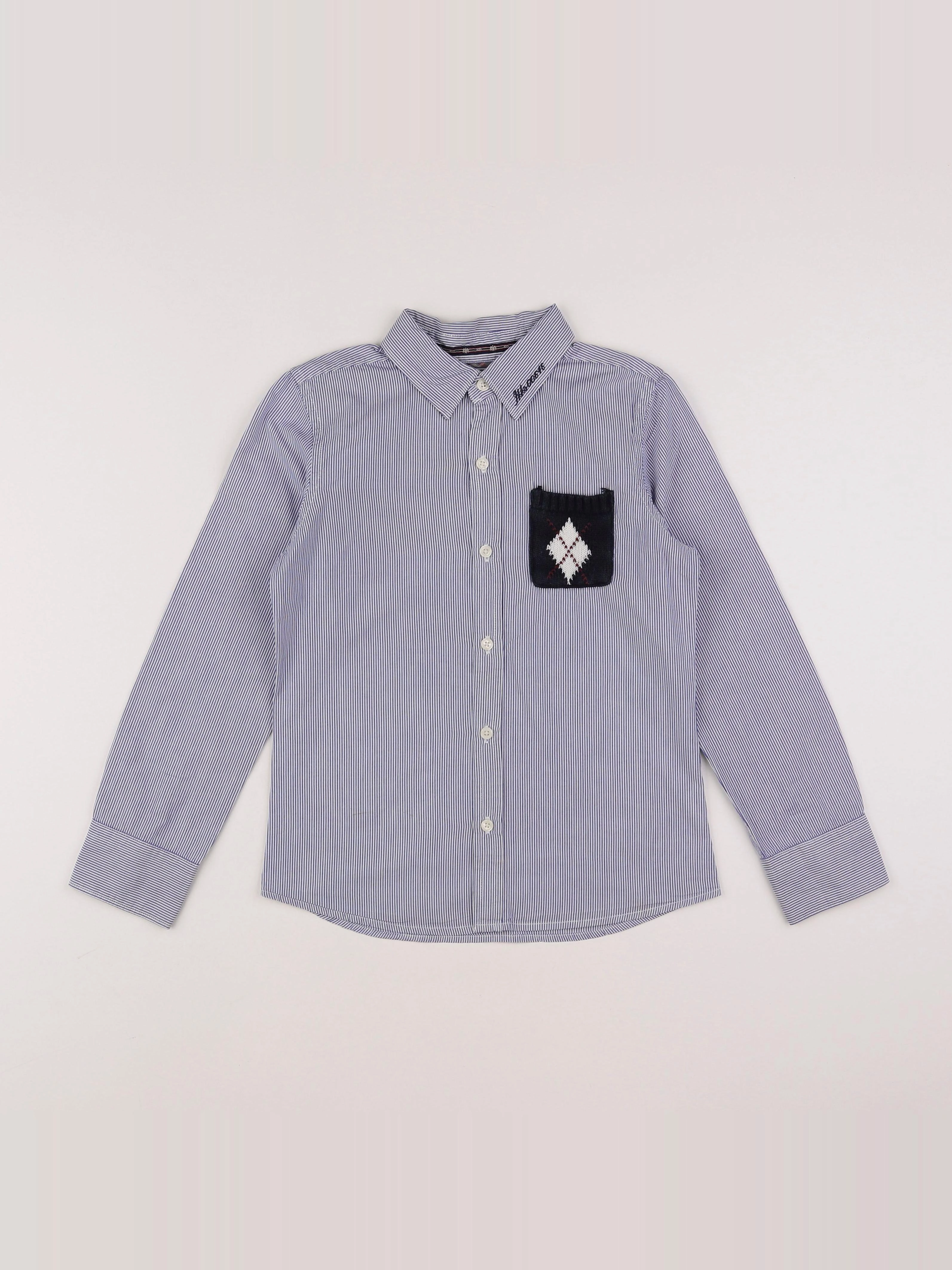 IKKS - chemise blanc, bleu - 8 ans