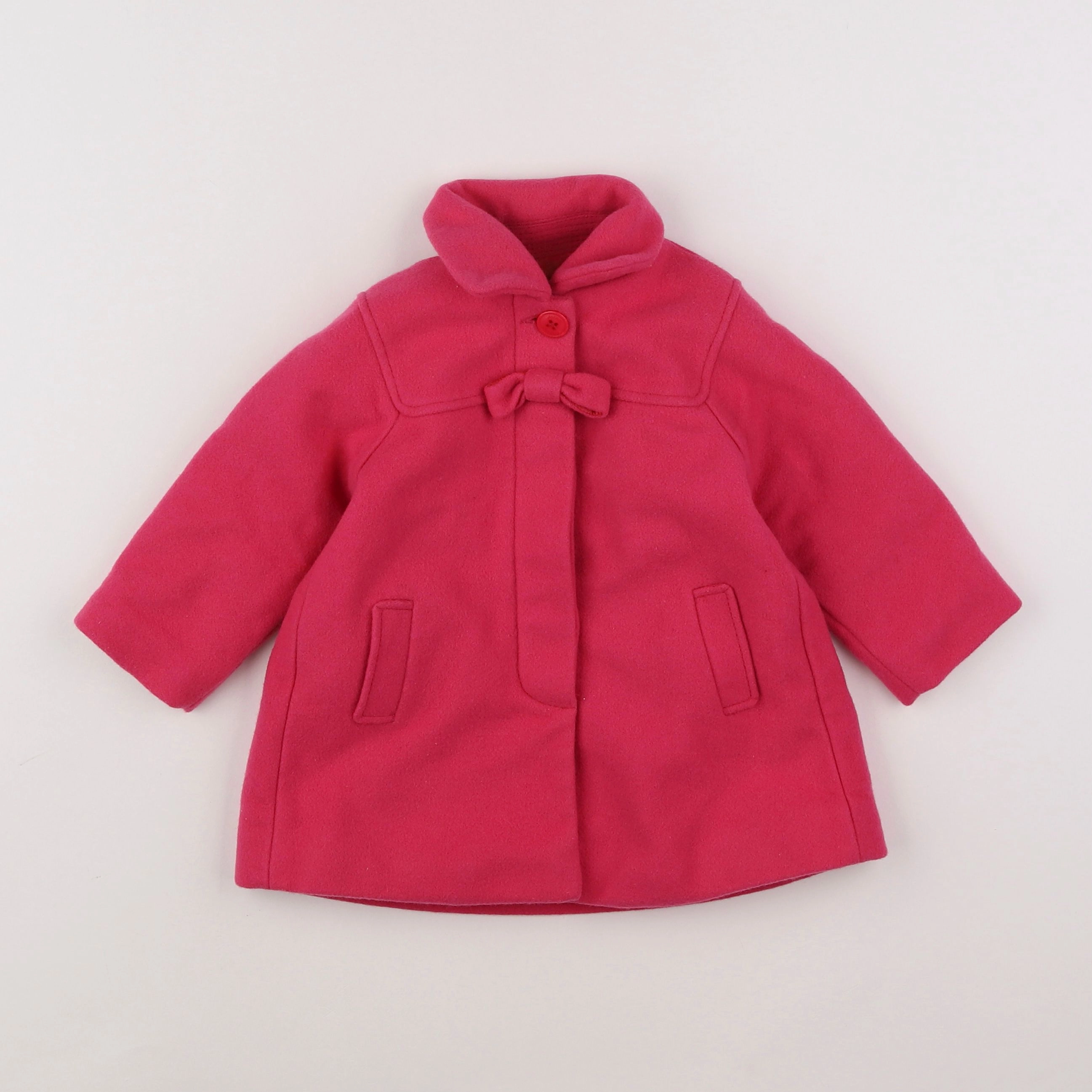 Jacadi - manteau rose - 12 mois