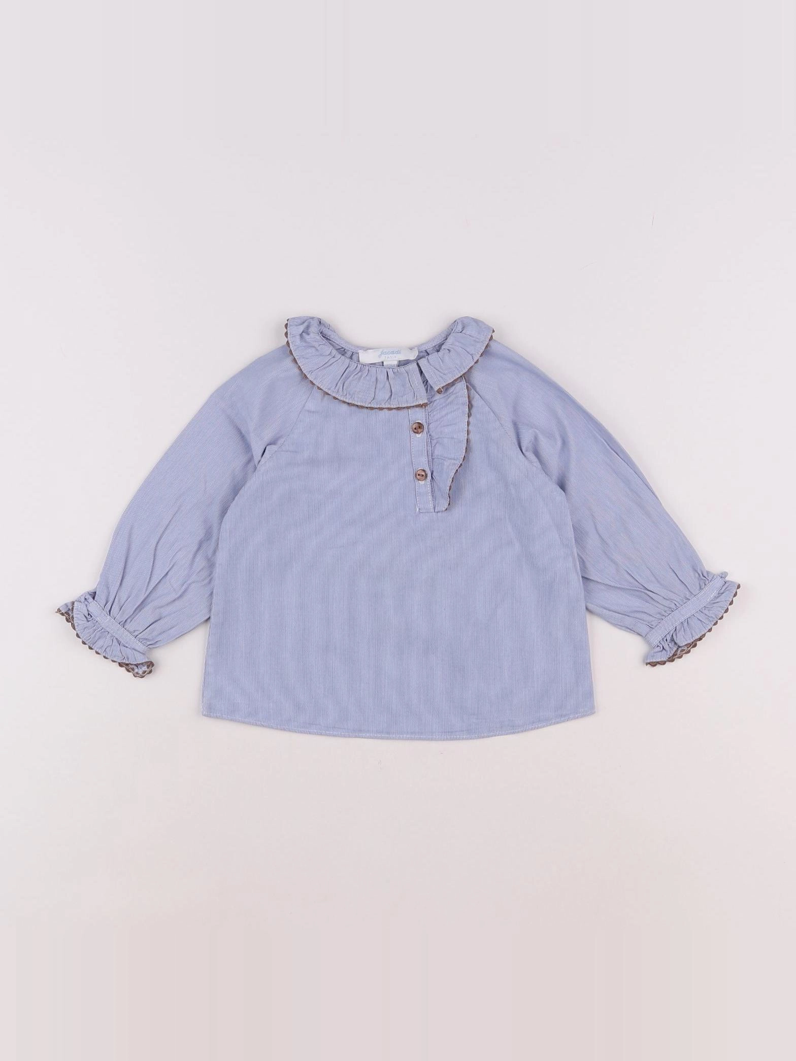 Jacadi - blouse bleu - 12 mois