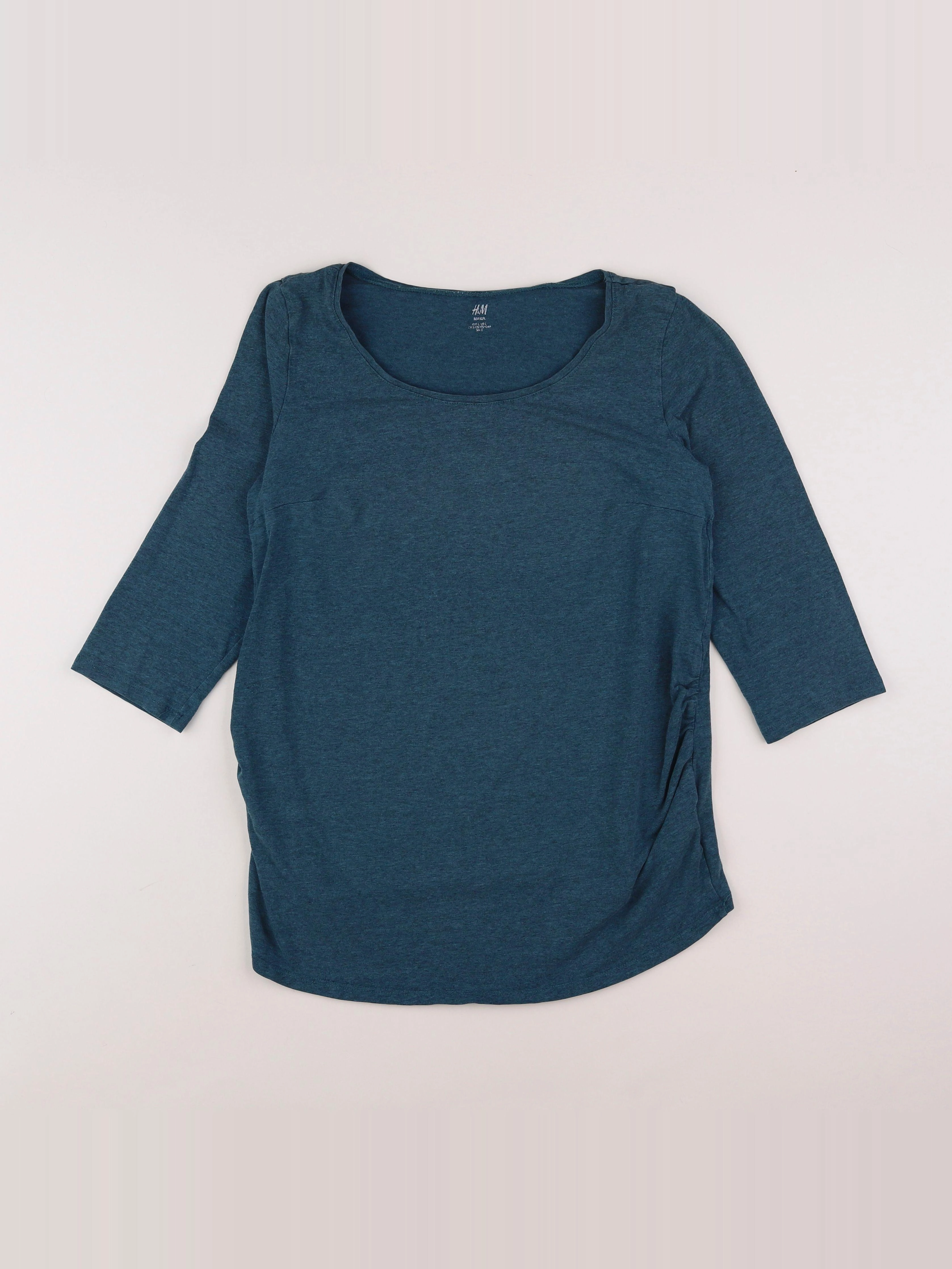 H&M - tee-shirt grossesse bleu - 44 à 46