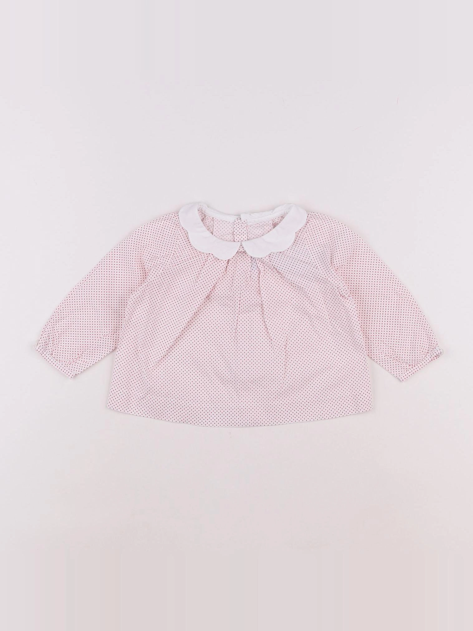 Jacadi - blouse rouge - 6 mois