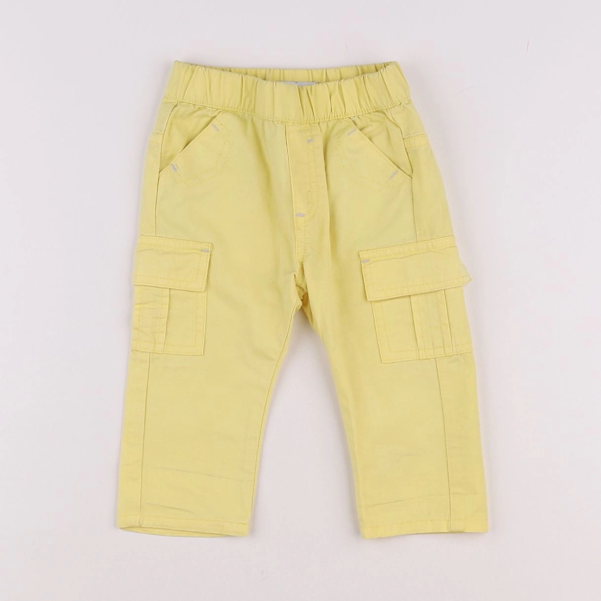 Vertbaudet - pantalon jaune - 6 mois