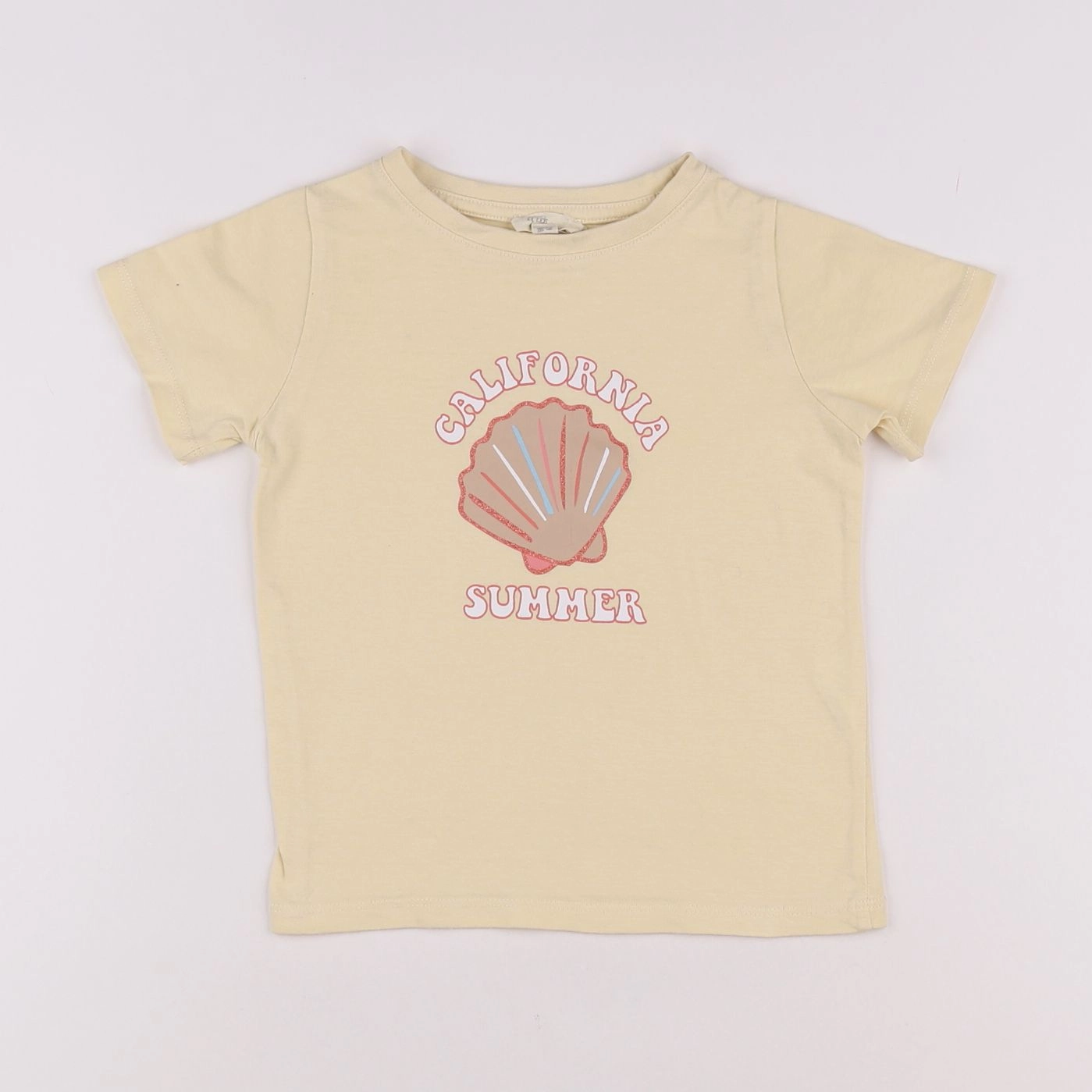 Little Cigogne - tee-shirt jaune - 2 ans