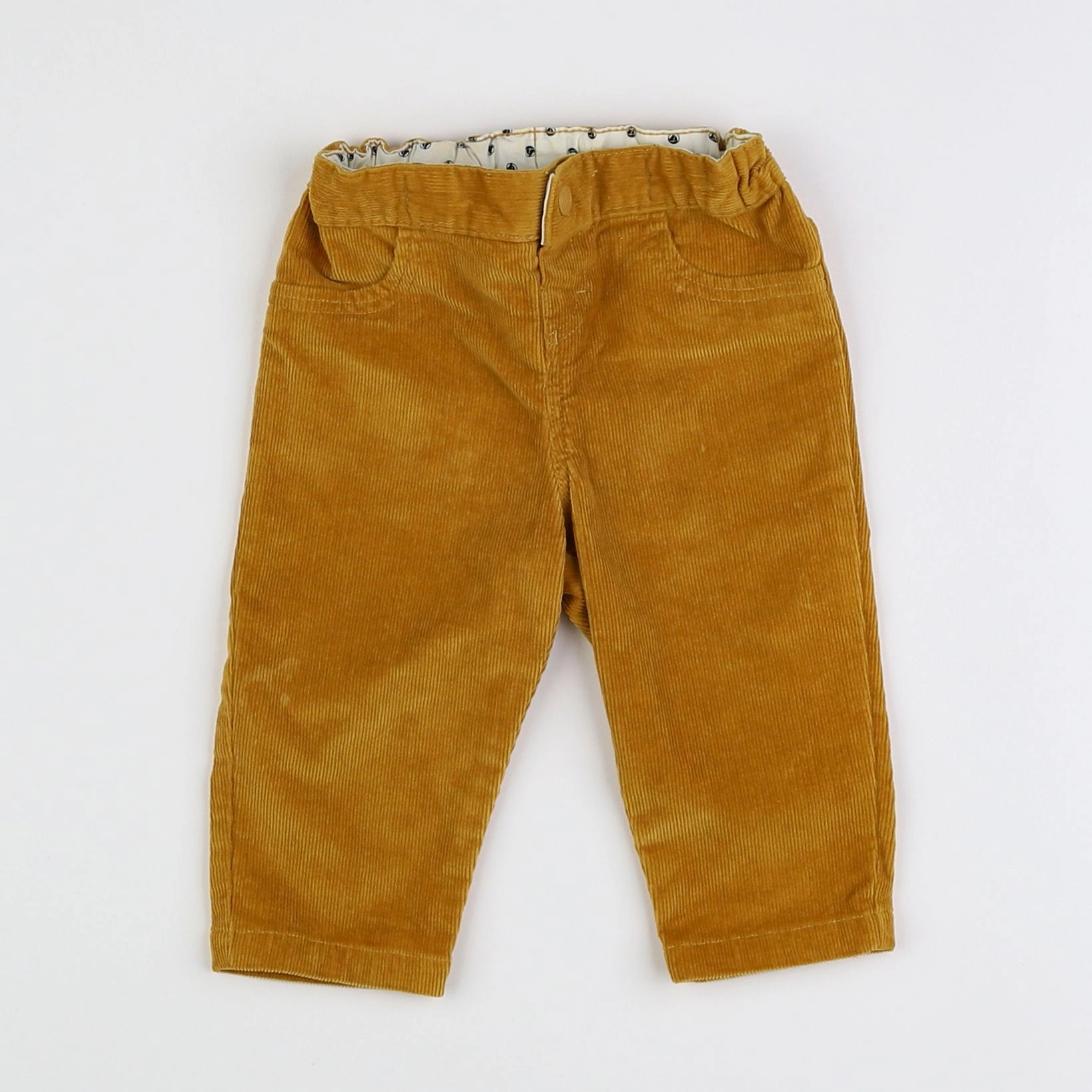 Petit Bateau - pantalon jaune - 6 mois