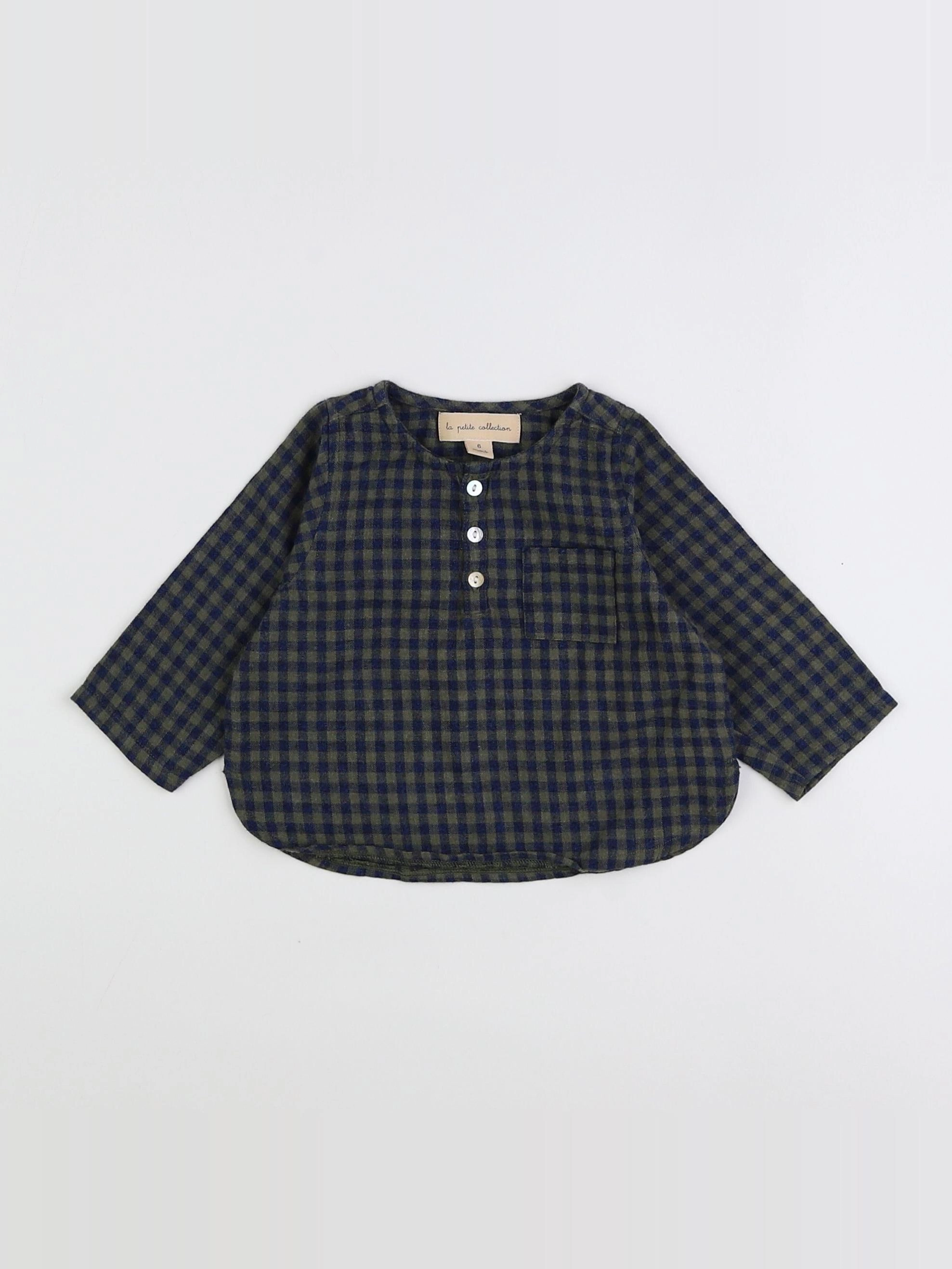 La Petite Collection - chemise vert - 6 mois