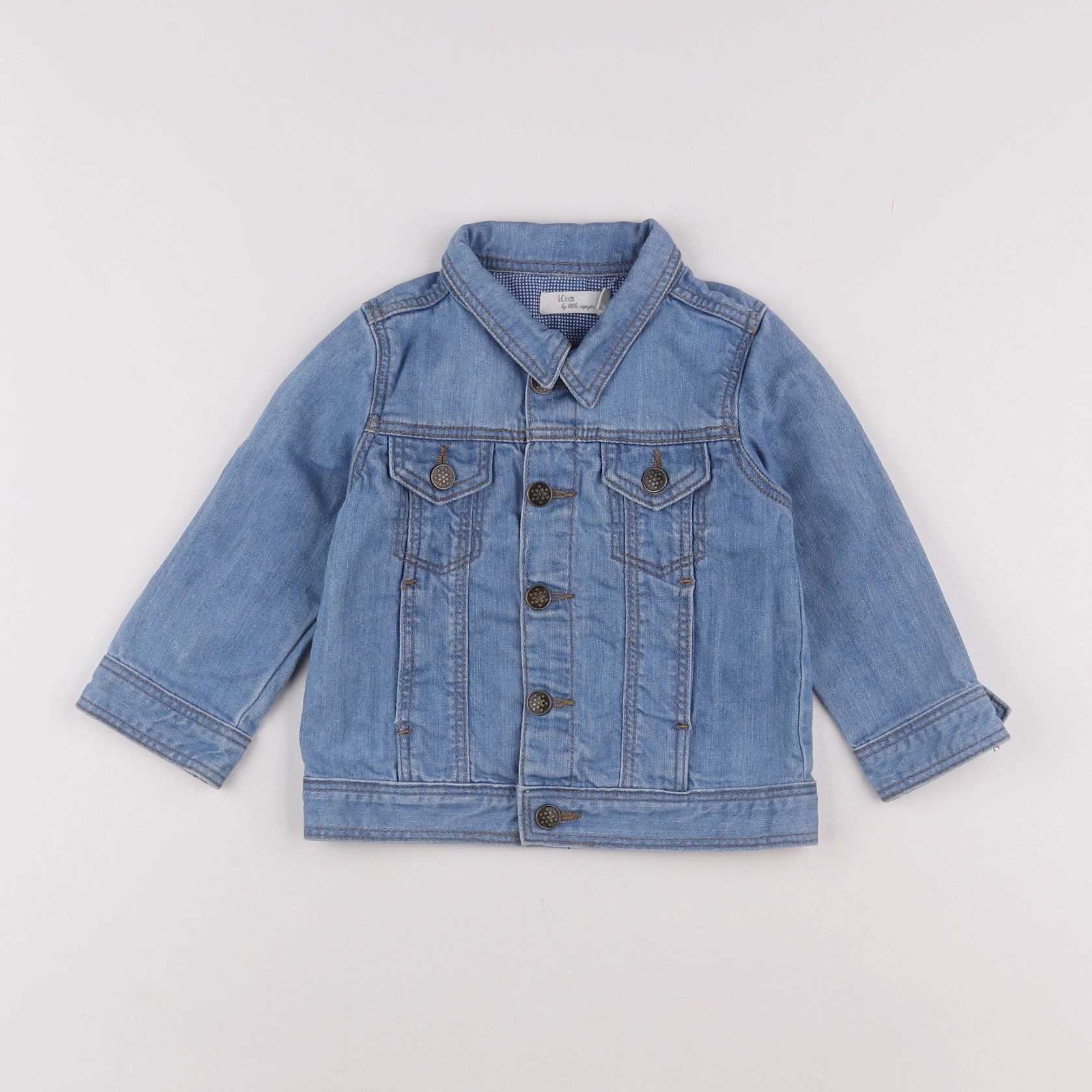 Little Cigogne - veste bleu - 4 ans