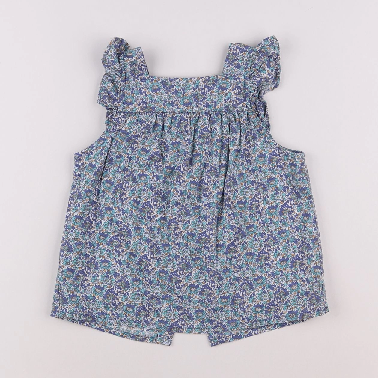 Little Cigogne - blouse bleu - 3 ans