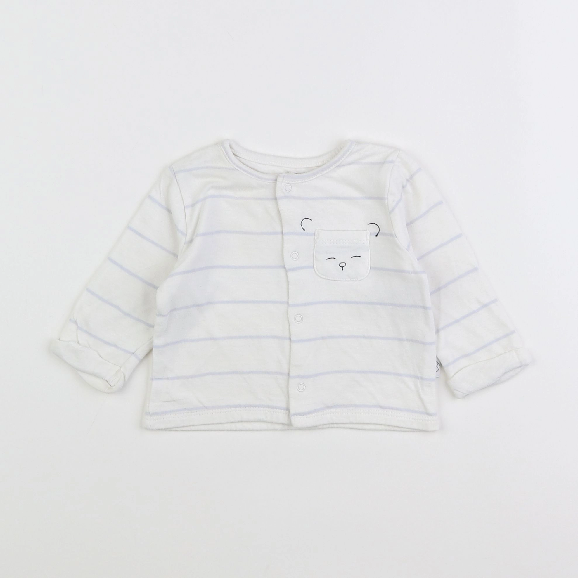 Petit Bateau - tee-shirt blanc - 6 mois