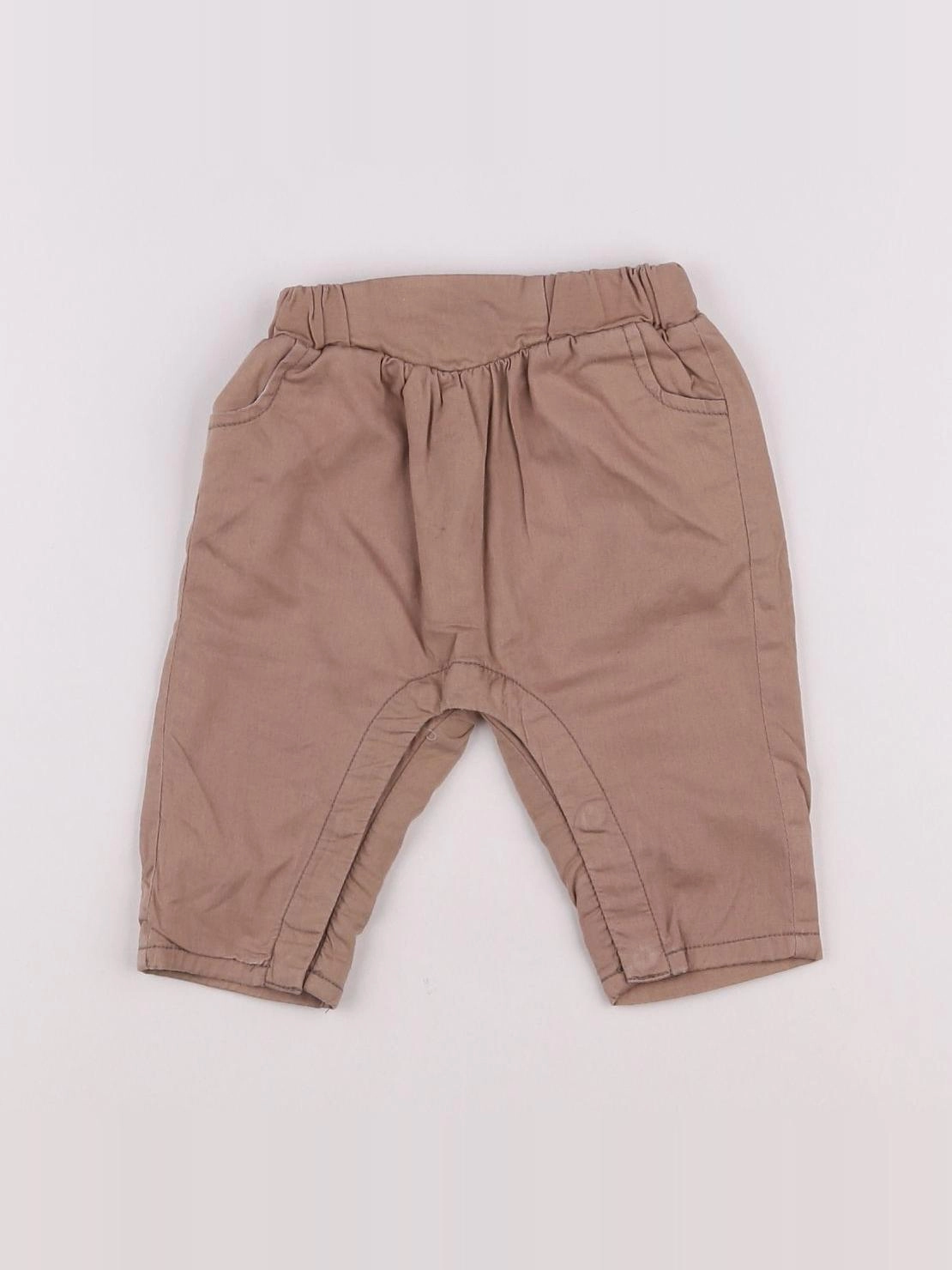Vertbaudet - sarouel beige - 0/3 mois