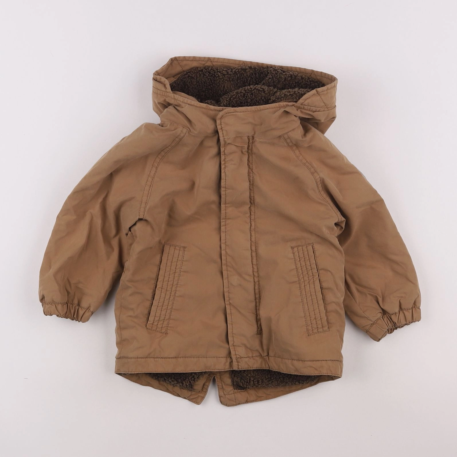 Zara - parka marron - 9/12 mois