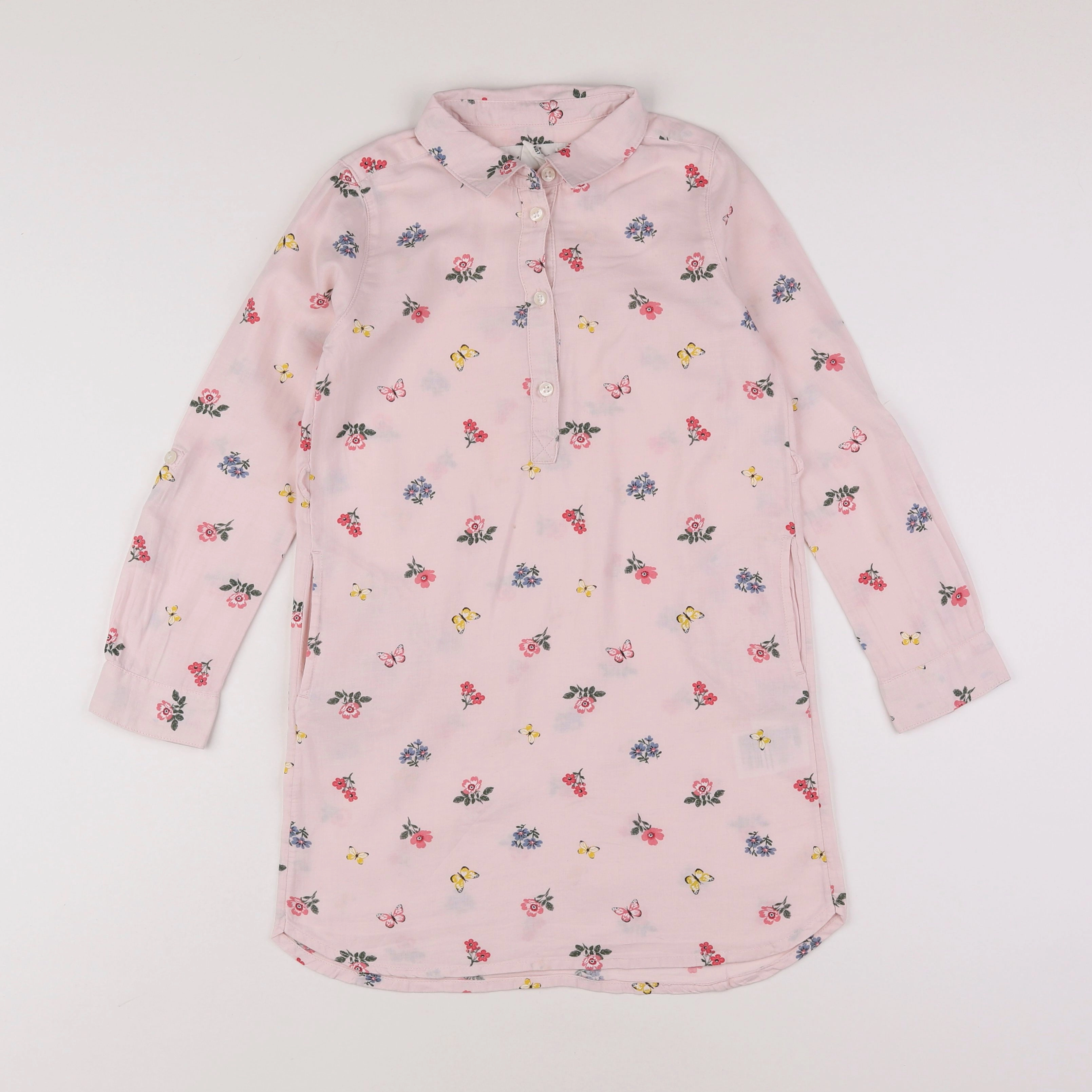 H&M - robe rose - 6/7 ans